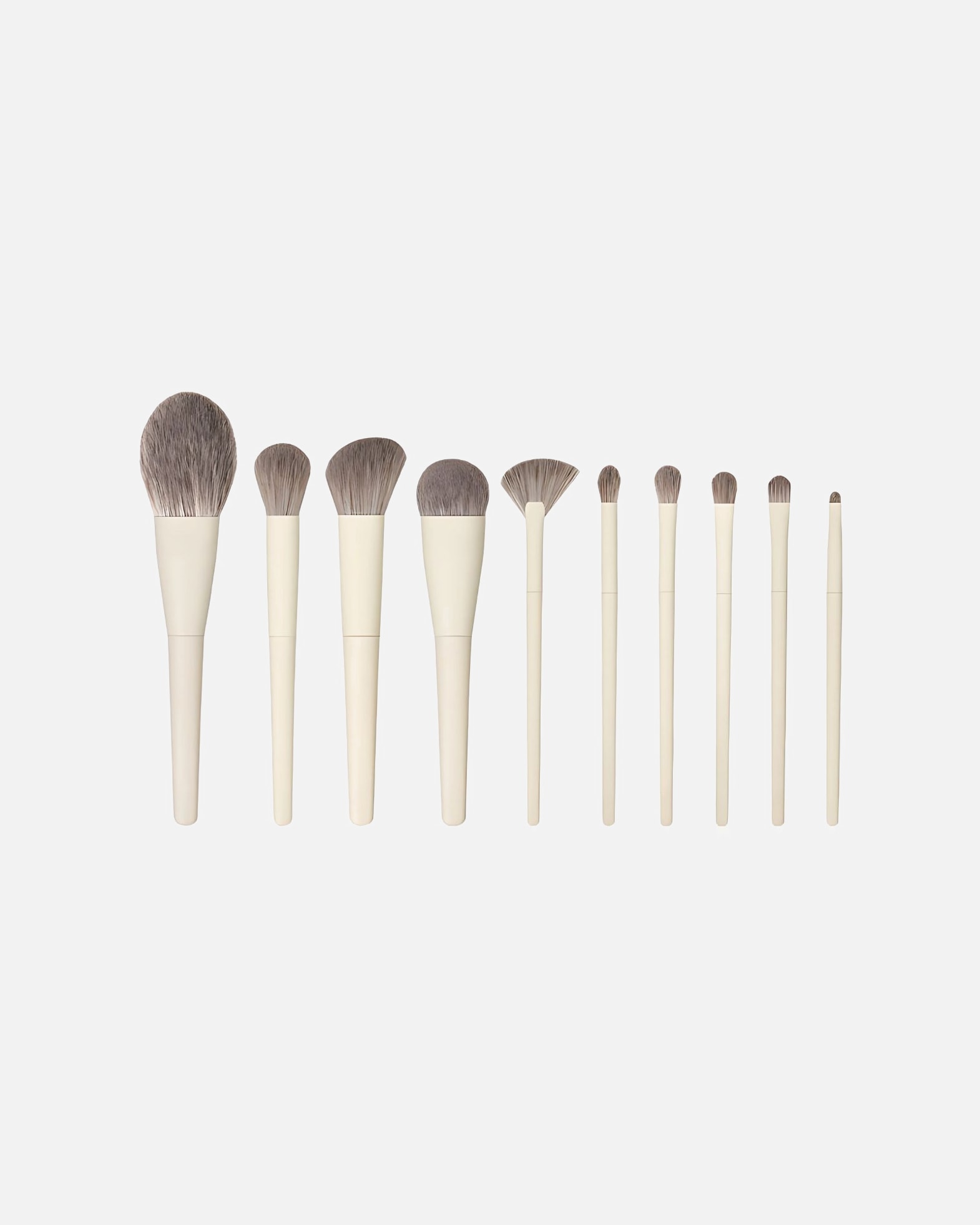 Set pensule pentru Unisex Technique Pro Set Pensule Machiaj Milky - Esențial pentru un Look Impecabil Lăptos