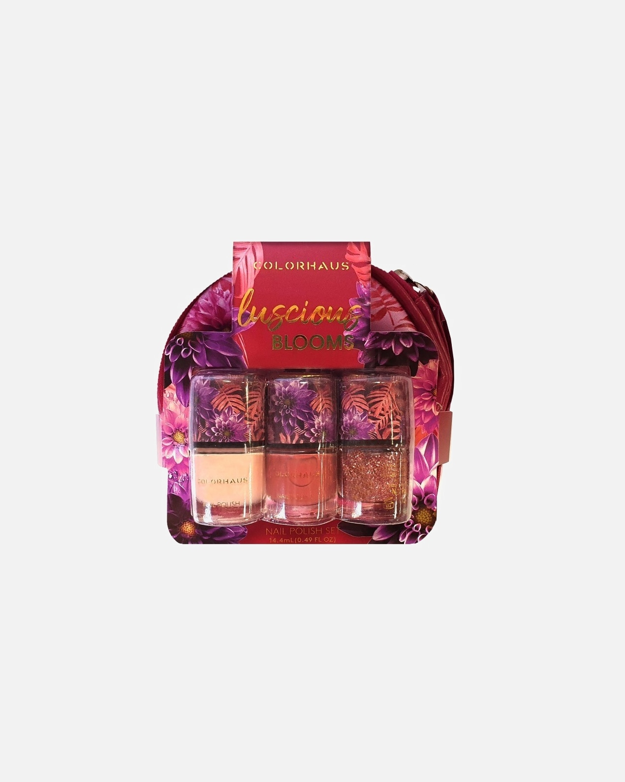 Set ingrijire unghii pentru Unisex Colorhaus Default Brand Line Luscious Blooms Nail Polish Set 1 14.4 ml