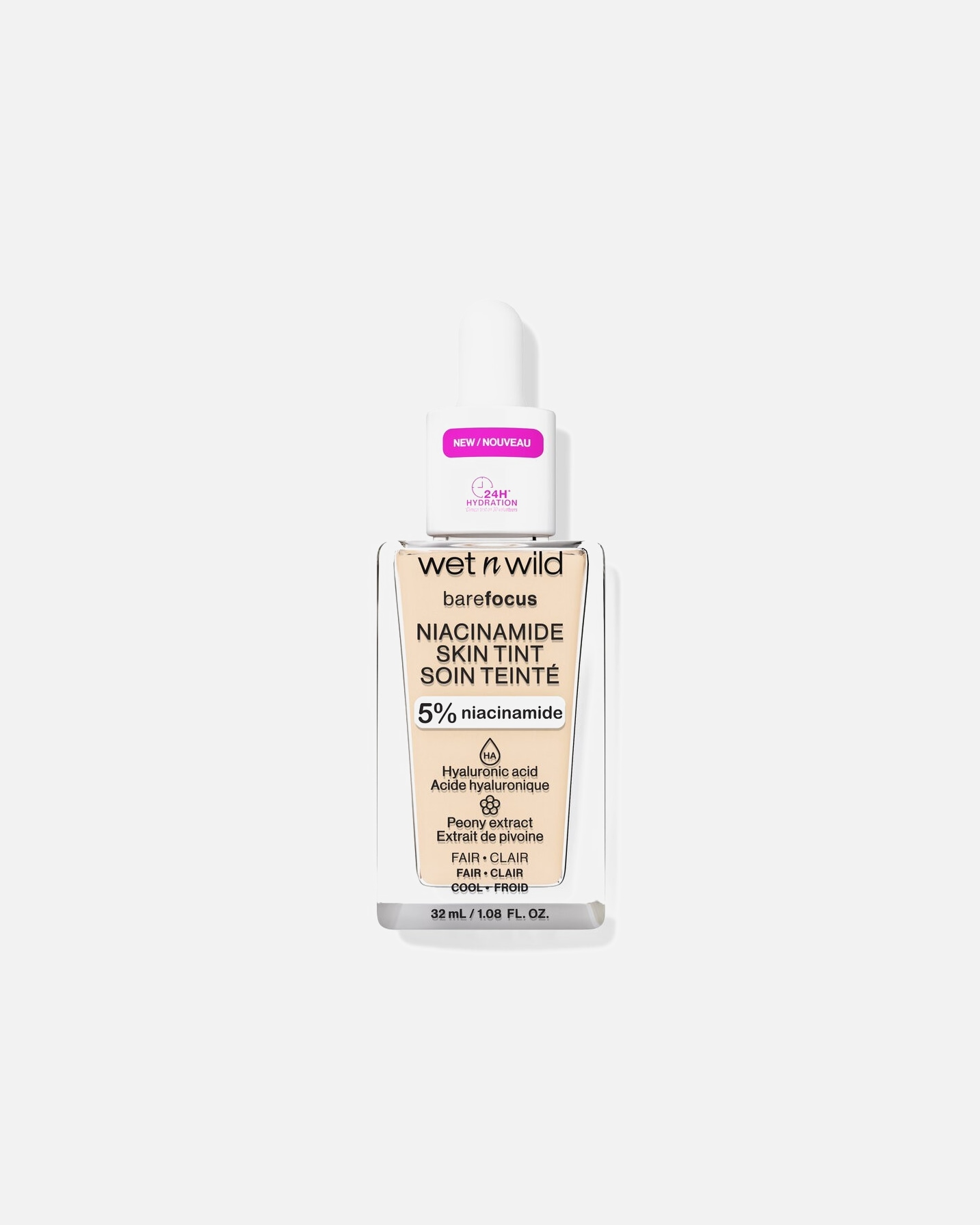 Fond de ten pentru Unisex wet n wild Niacinamide Bare Focus Foundation Fair