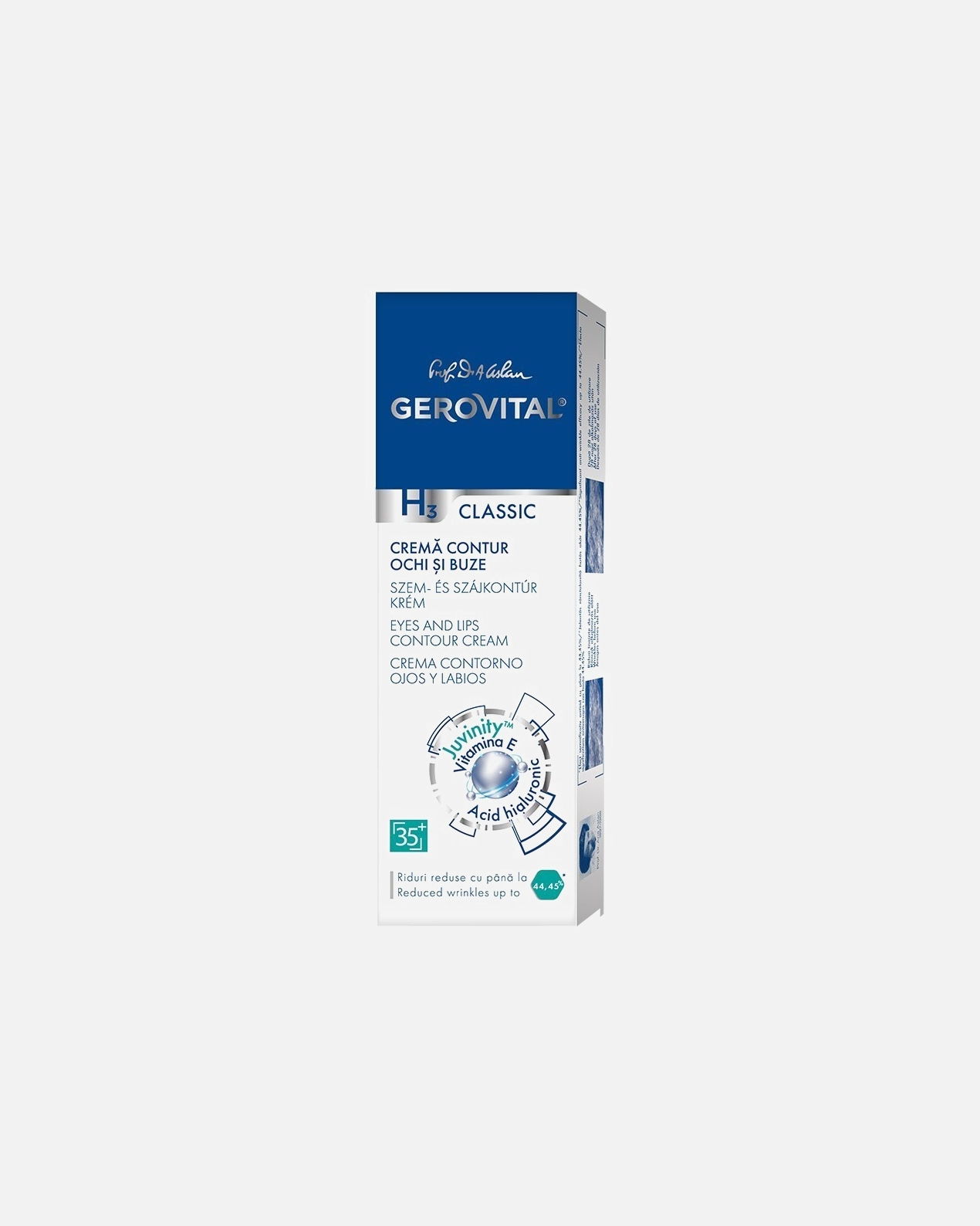 Ser hidratant pentru Unisex Gerovital Default Brand Line Eyes and Lips Contour Cream 15 ml