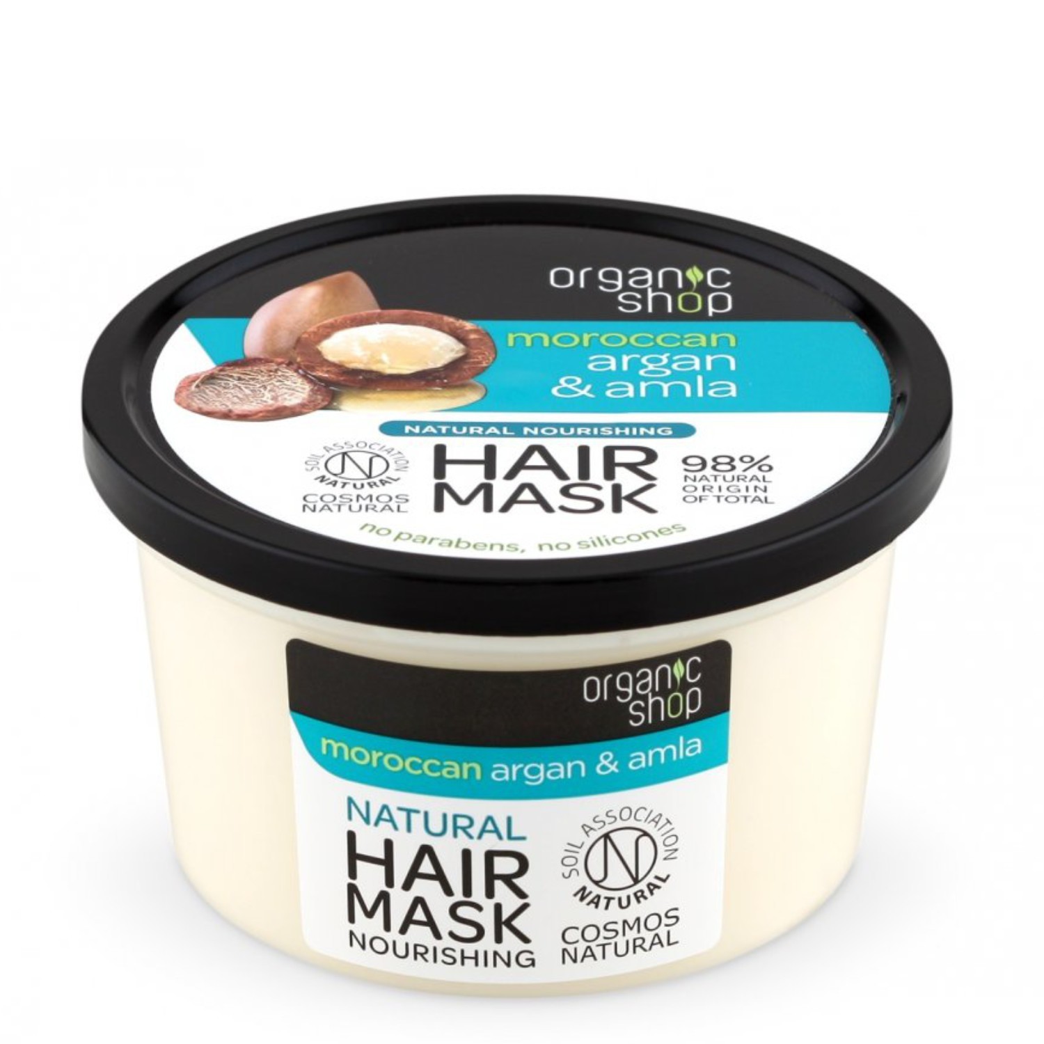 Masca pentru par pentru Organic Shop Moroccan Argan Amla Hair Mask 250 ml