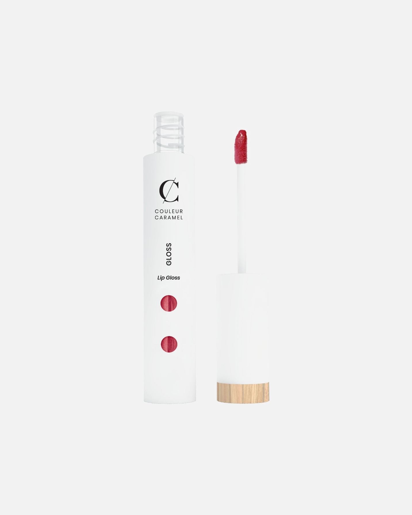 Gloss de buze pentru Unisex COULEUR CARAMEL Lip Gloss Pearly Raspberry Red