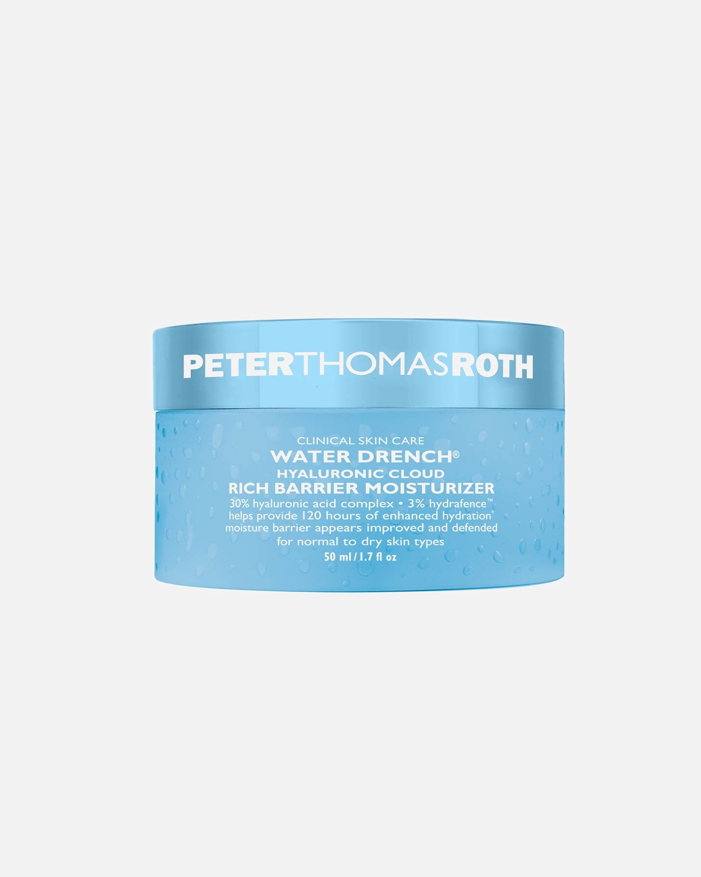 Crema de fata pentru Unisex Peter Thomas Roth Water Drench Hyaluronic Cloud Rich Barrier Moisturizer 50 ml