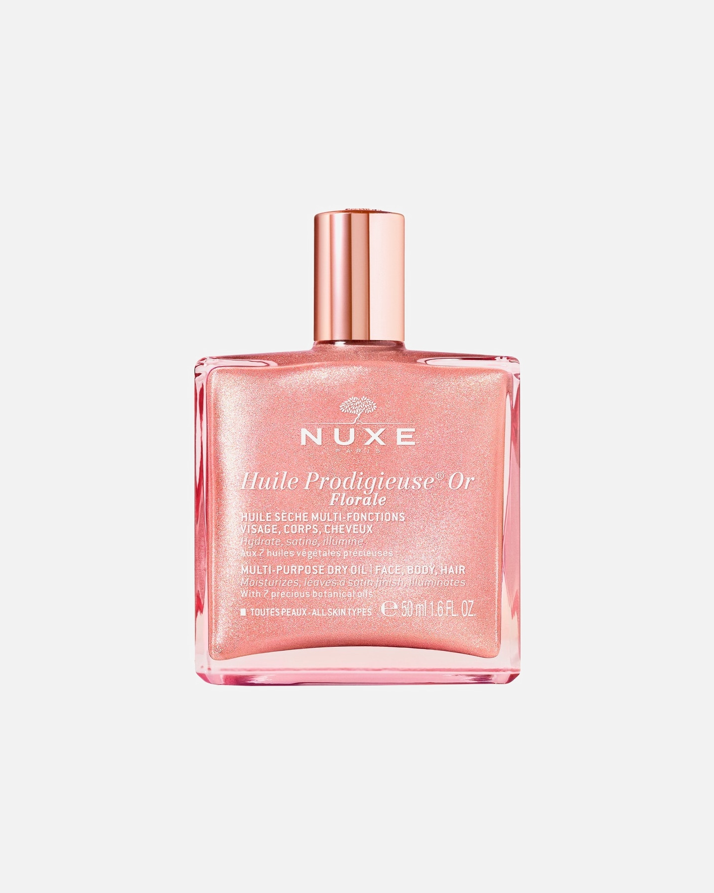 Ulei de corp pentru Femei NUXE Ulei uscat multifuncțional Or Florale cu aplicator roll-on Hidratează Oferă un aspect mătăsos și strălucitor 50 ml