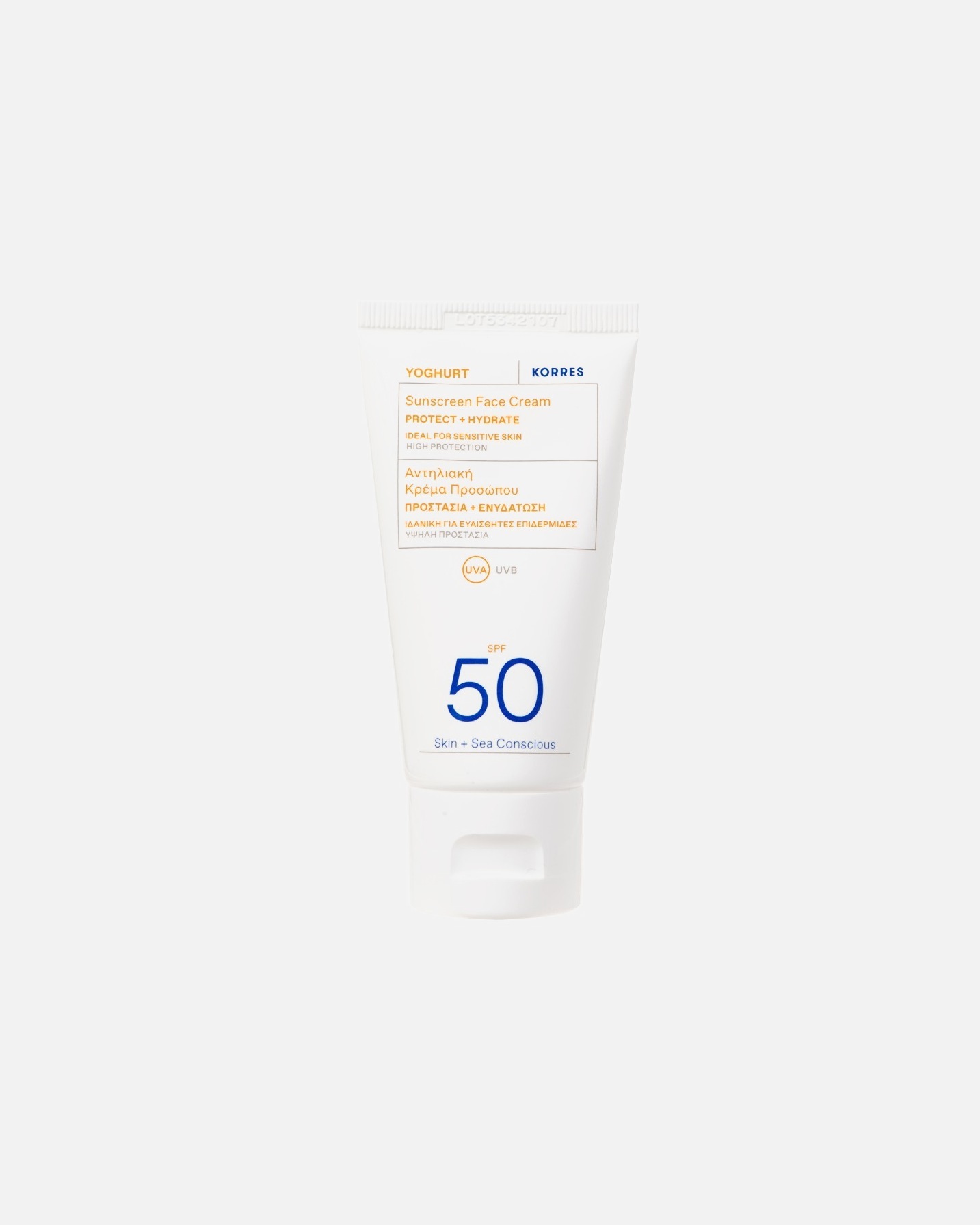 Cremă de protecție solară pentru corp pentru Unisex pentru față SPF50