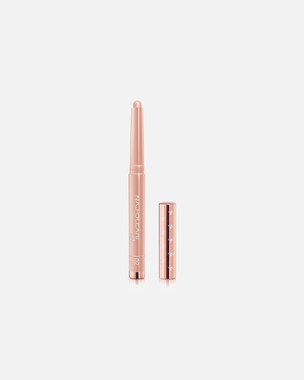 Fard de pleoape pentru Unisex Naj Oleari Absolute Stay Eyeshadow 02 - Metallic Pink