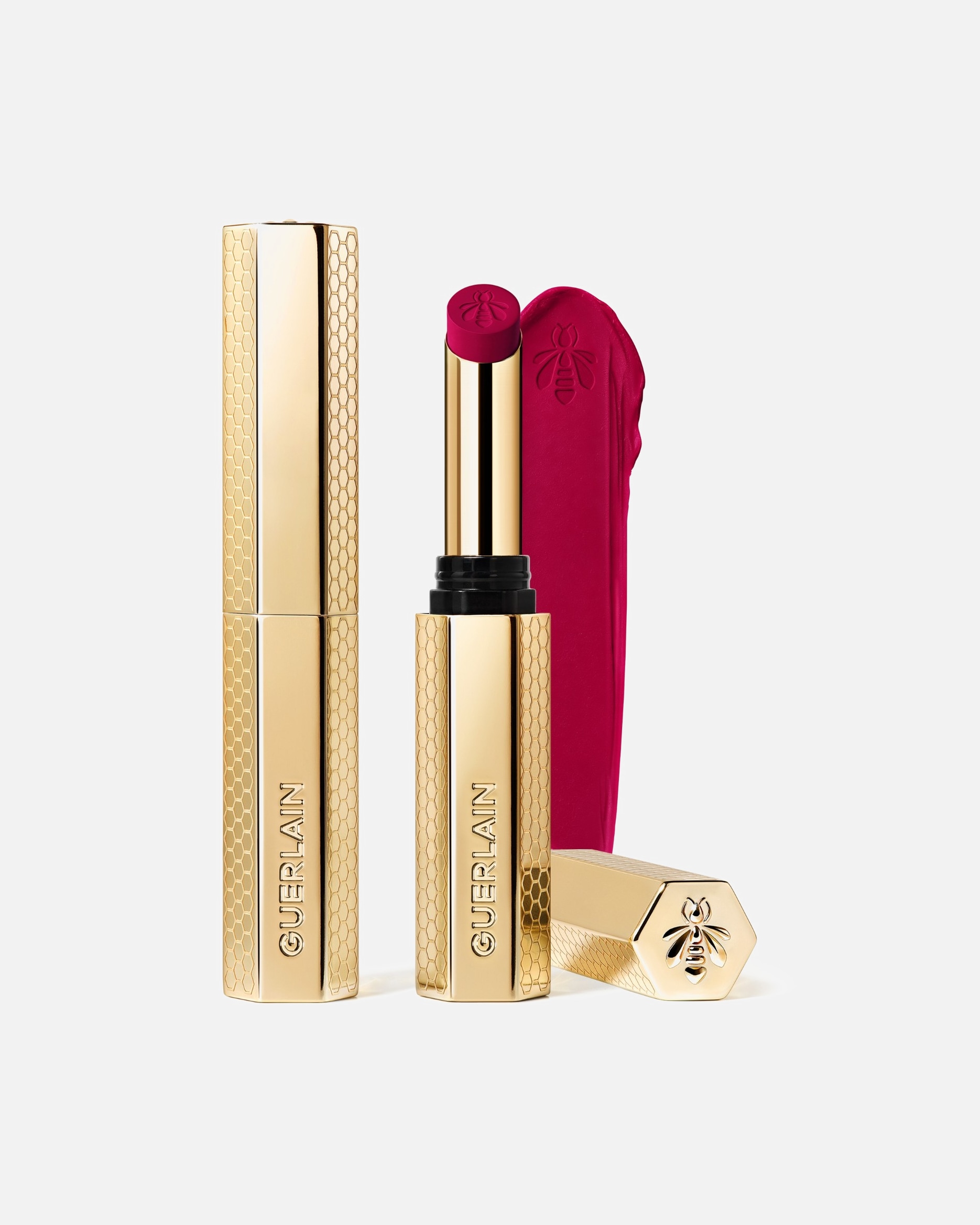 Ruj pentru Unisex Guerlain KissKiss Blur Matte Lipstick 395 - Bold Fuschia