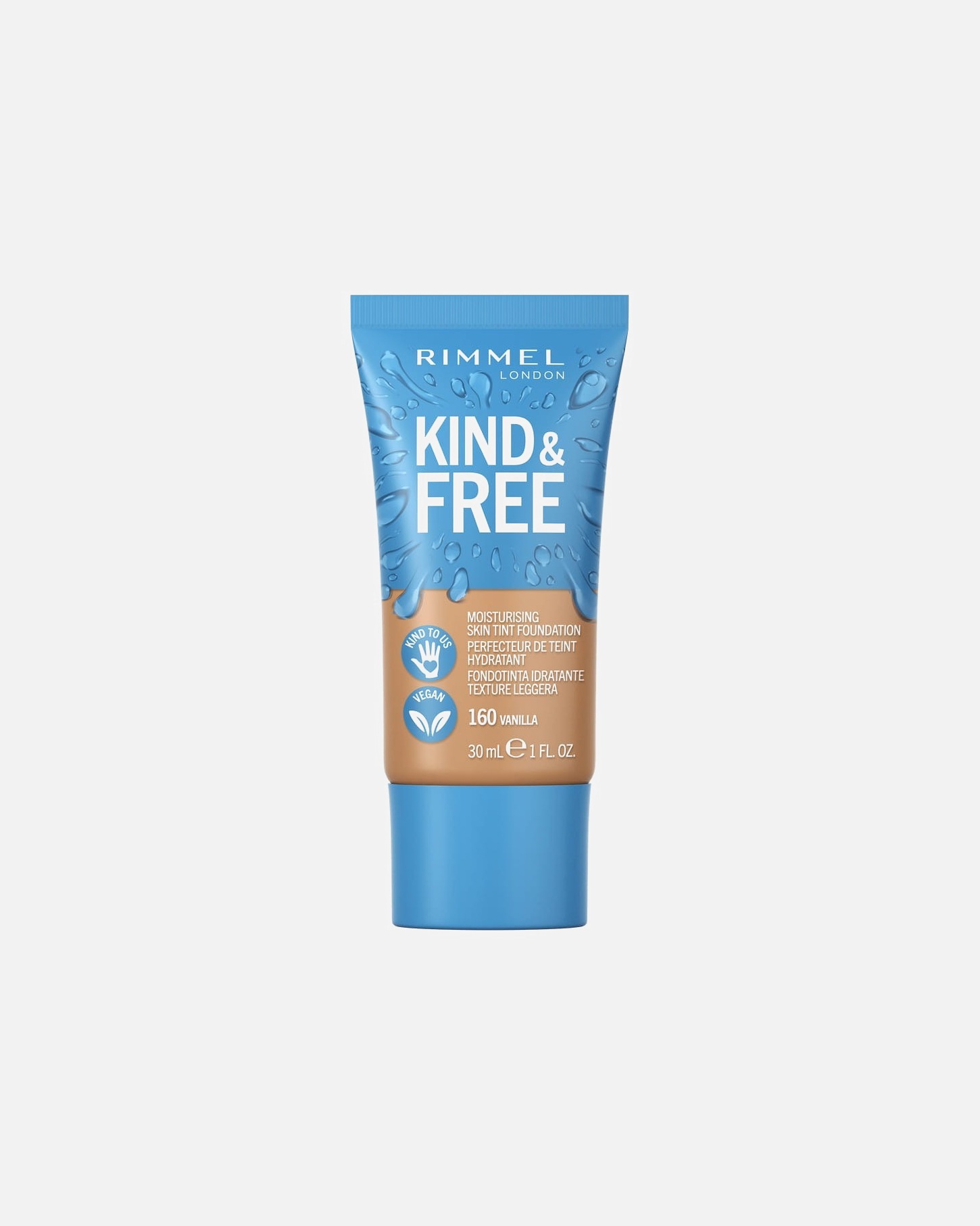 Fond de ten pentru Unisex Rimmel London Kind&Free Foundation 150 - Rose Vanilla