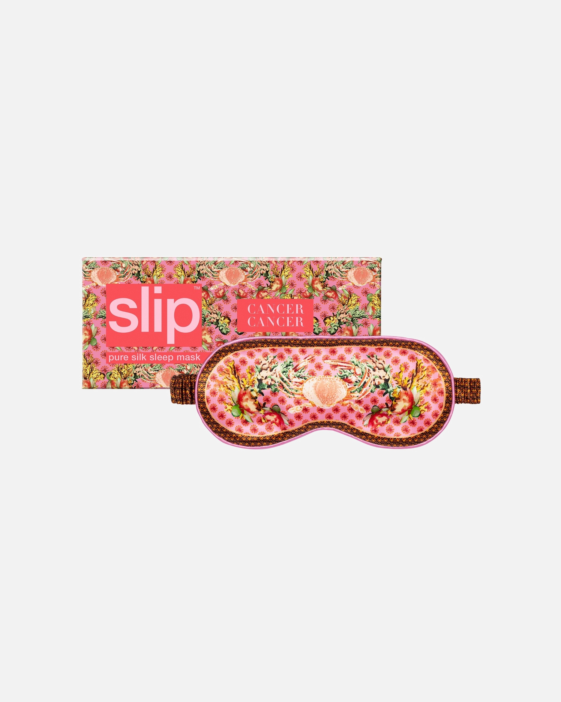 Masca pentru somn pentru Unisex Slip slip pure silk sleep mask - zodiac - cancer Cancer