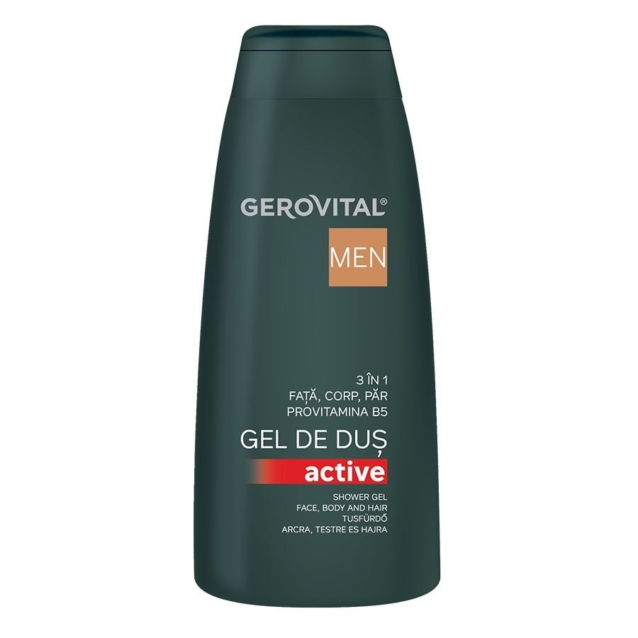 Gel de dus pentru Gerovital Default Brand Line Shower Gel Face Body and Hair 400 ml