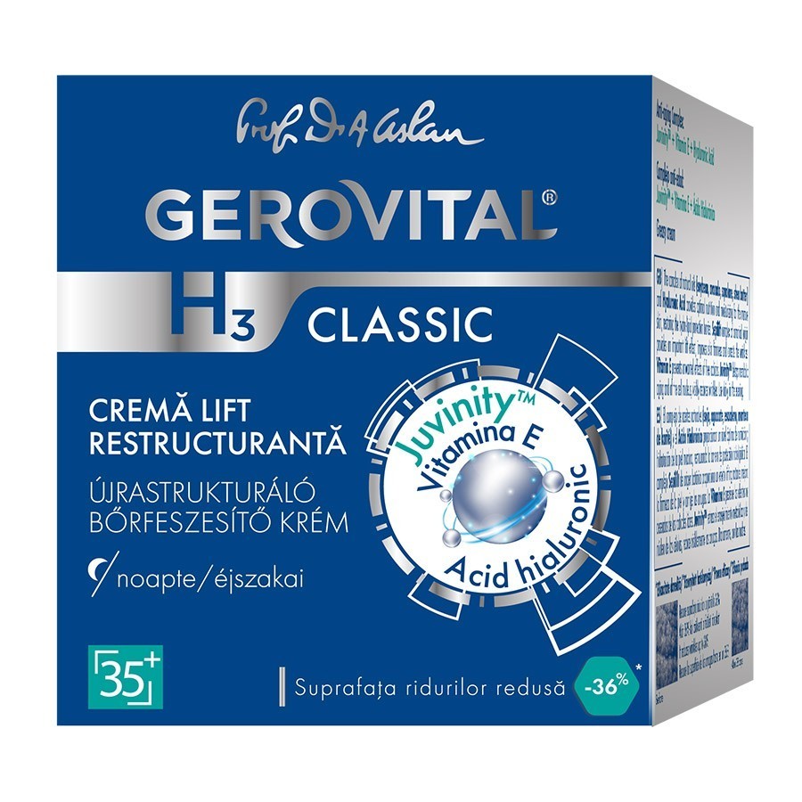 Crema de fata pentru Gerovital Default Brand Line Restructuring Lift Cream Night Care 50 ml