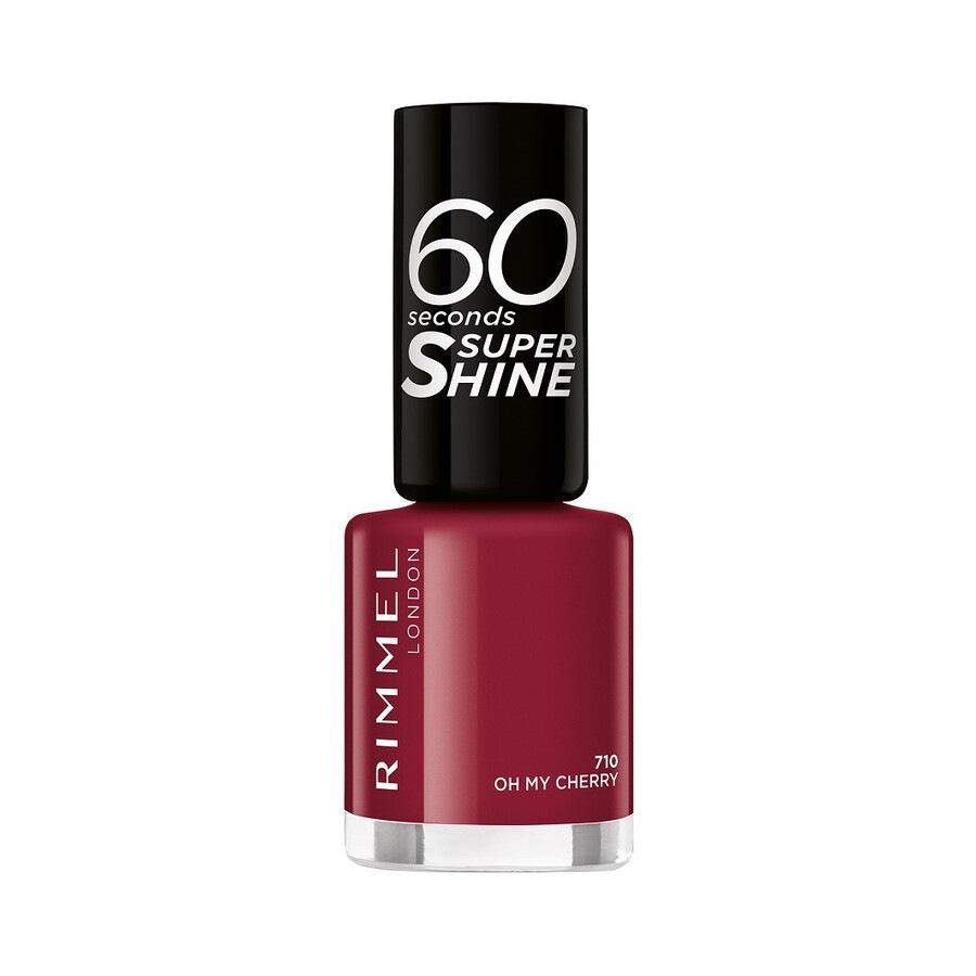 Lac de unghii pentru Rimmel London 60 Seconds Super Shine Nail 710 - Oh my Cherry