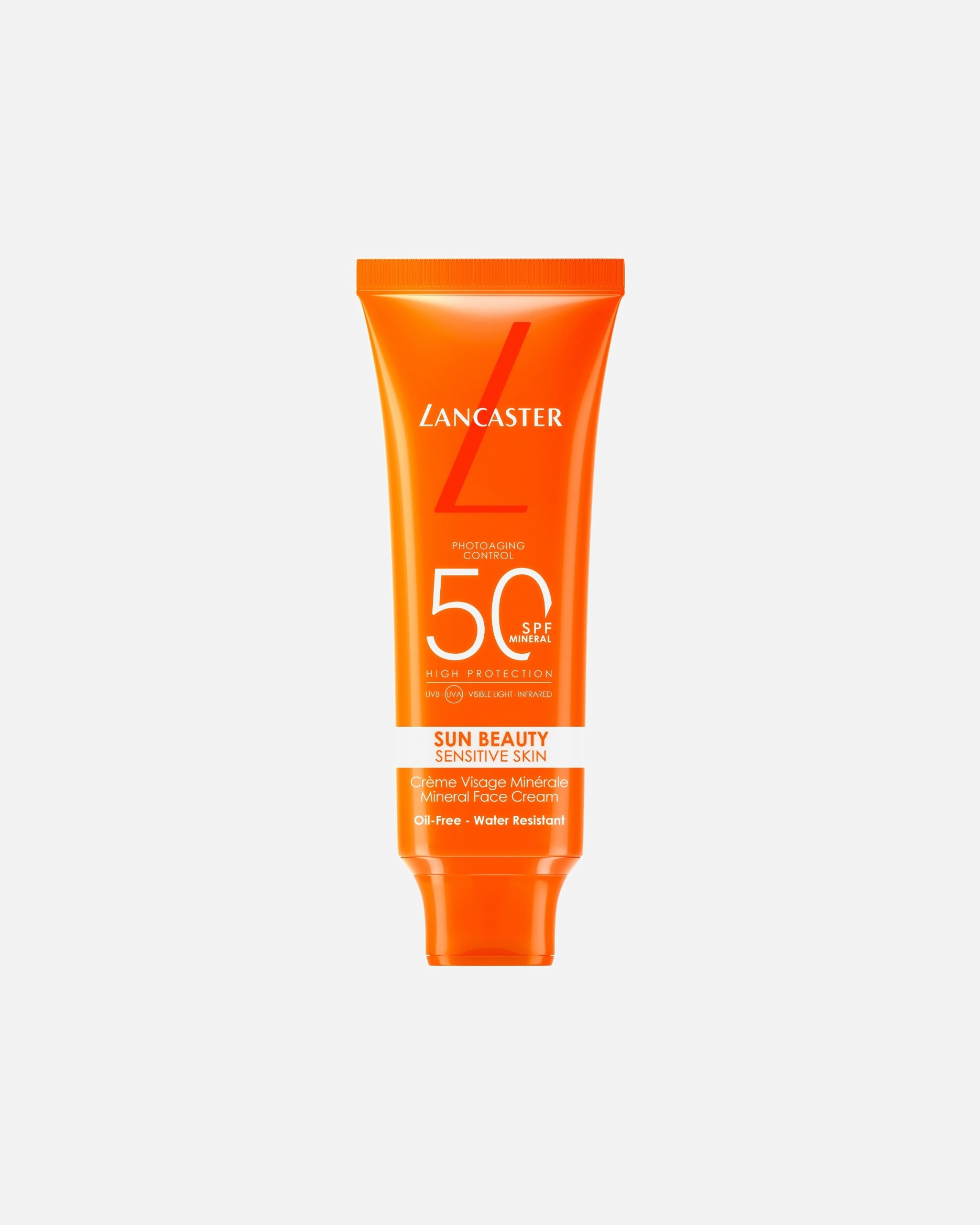 Cremă de protecție solară pentru corp pentru Unisex Lancaster Sun Beauty Sensitive Skin Mineral Face Cream SPF50 50 ml