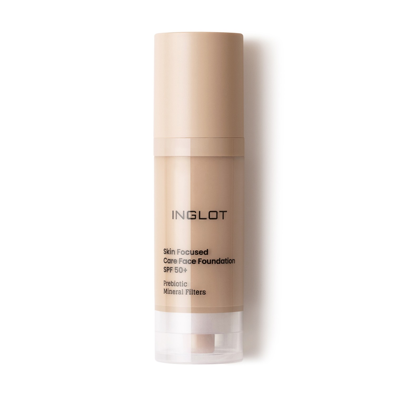 Fond de ten pentru Inglot Skin Focused Care Face Foundation SPF 50 303 Porcelain Beige