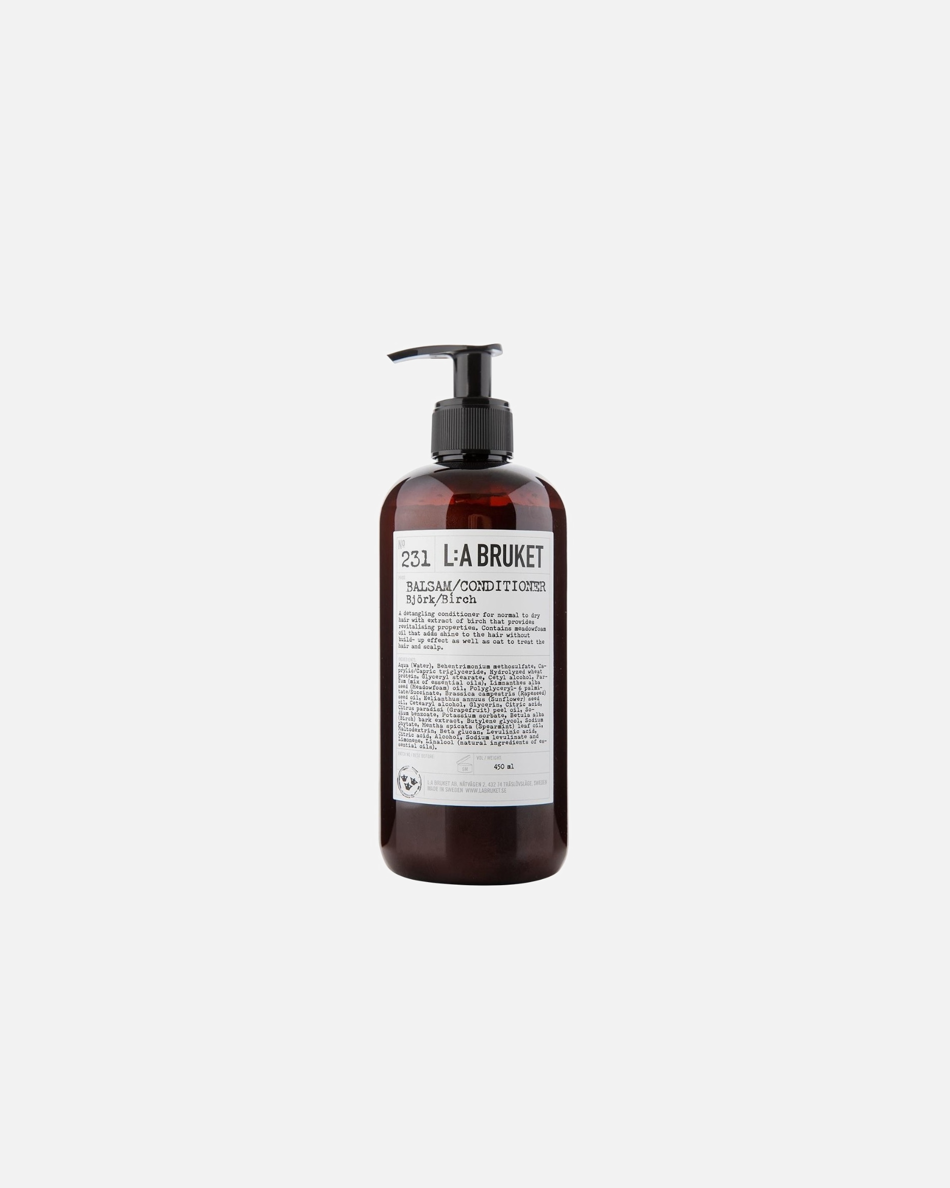 Balsam de par pentru Unisex L:A BRUKET No. 231 Birch 450 ml