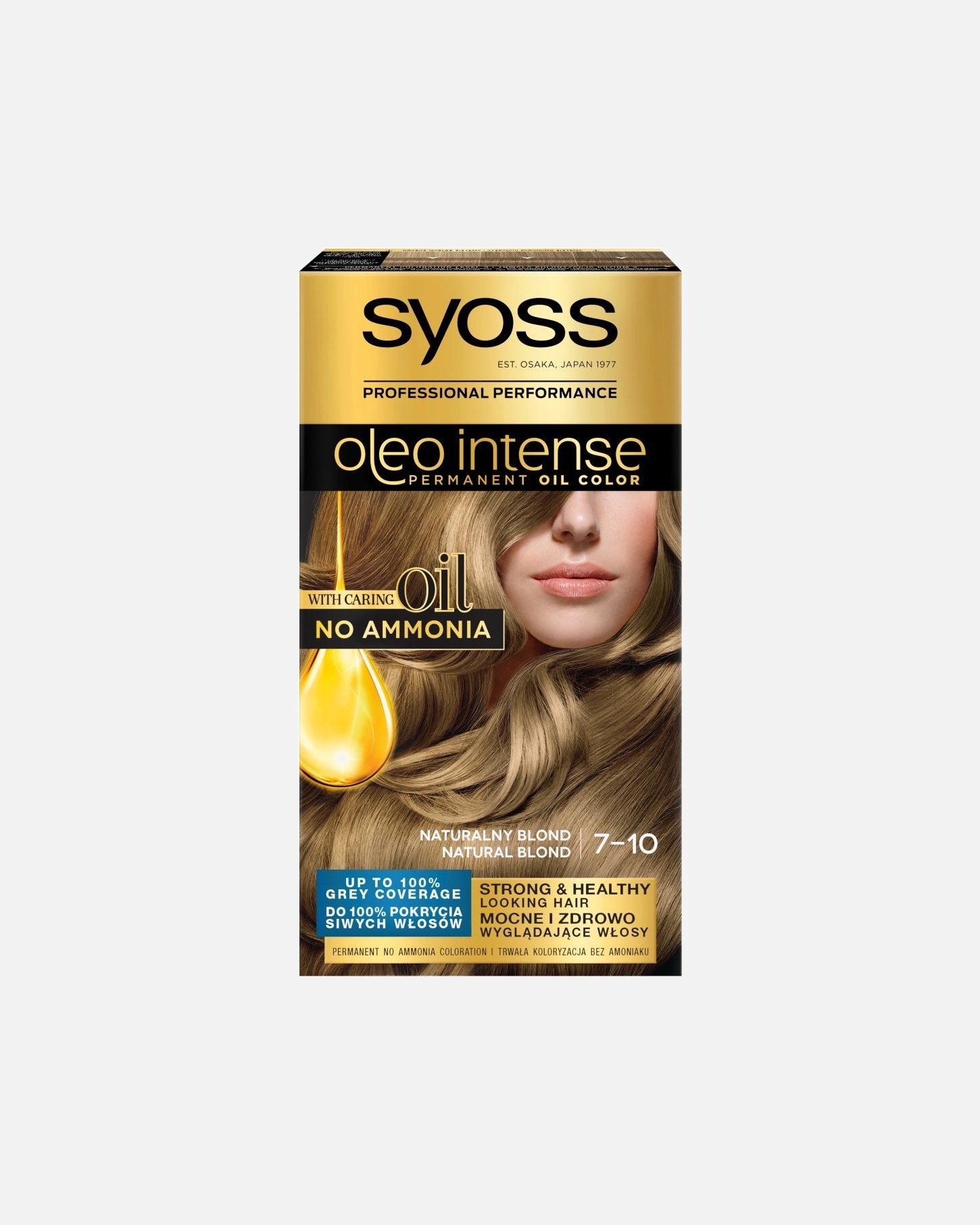 Vopsea de par pentru Unisex syoss Vopsea de Par Permanenta Oleo Intense 7-10 - Blond Natural