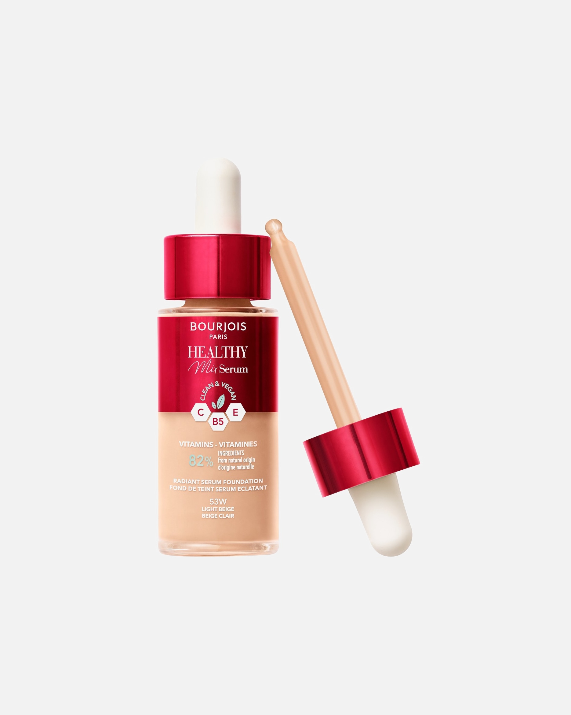 Fond de ten pentru Unisex Bourjois Healthy Mix Serum 53 W Light Beige