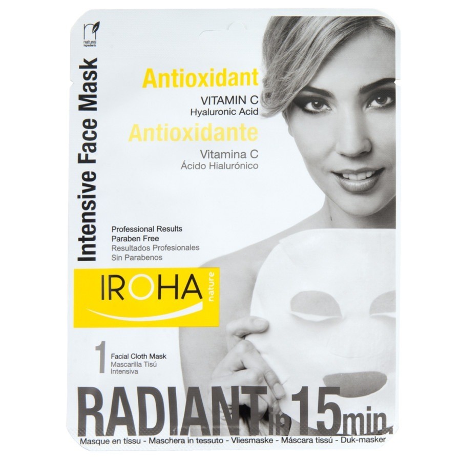 Masca hidratanta pentru Iroha Tissue Face Mask BrighteningVitamin C +Hyaluronic Acid 1 buc.