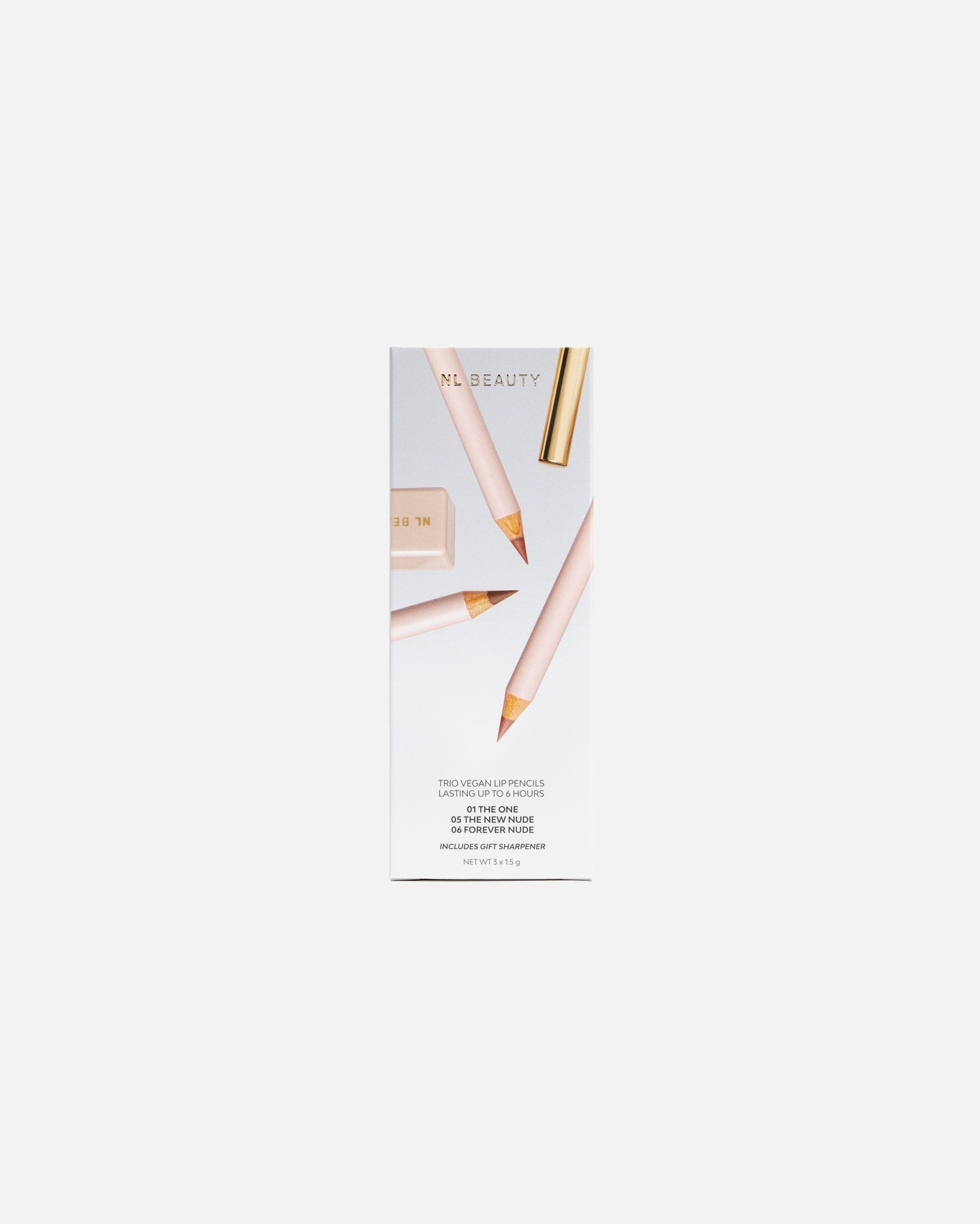 Set machiaj buze pentru Unisex NL Beauty Trio Kit Lip Pencils 1 buc