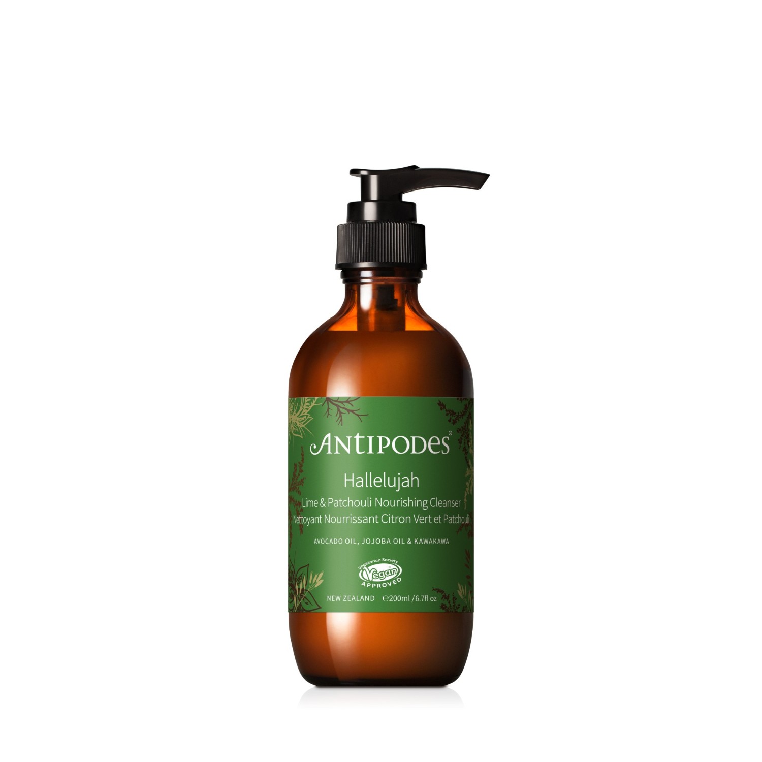 Crema de curatare pentru Antipodes Hallelujah Lime & Patchouli Cleanser & Makeup Remover 200 ml
