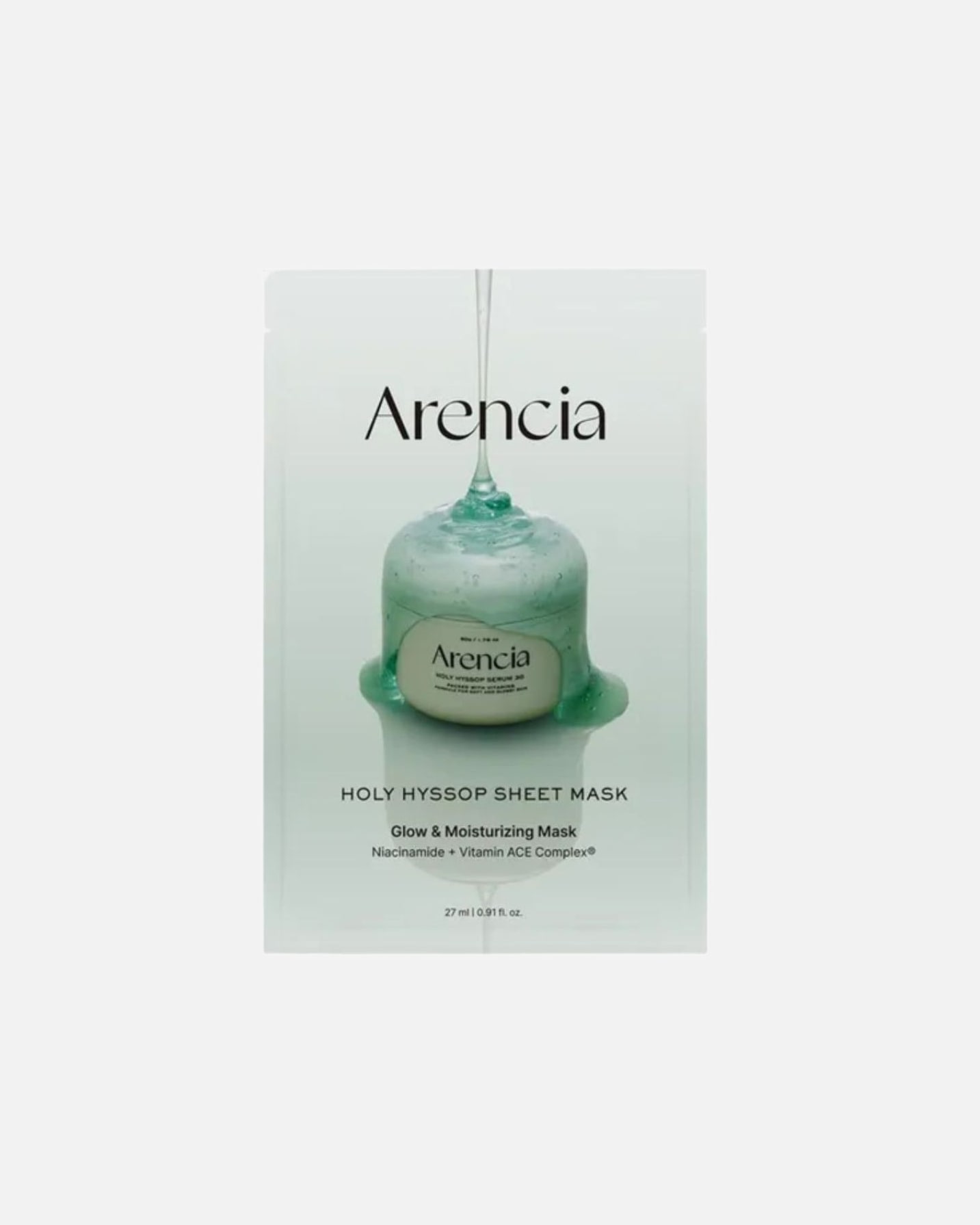 Masca tip folie pentru Unisex Arencia Holy Hyssop Sheet Mask 27 ml