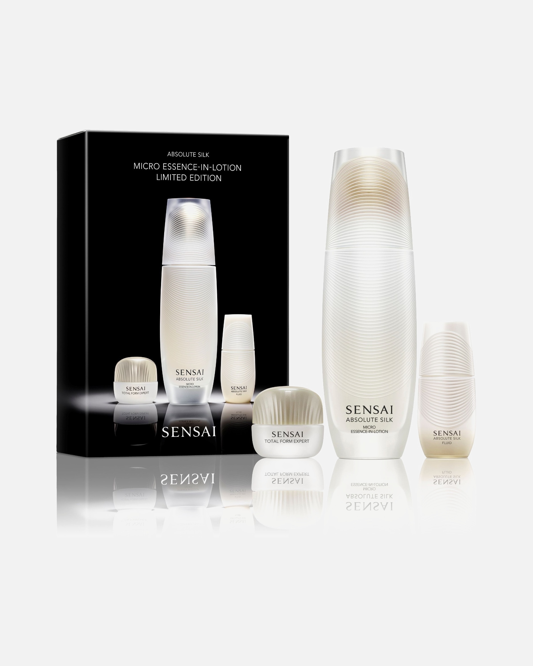 Set pentru ingrijirea faciala pentru Unisex SENSAI Absolute Silk Absolute Silk Micro Essence-In-Lotion Limited Edition Gift Set 1 buc.