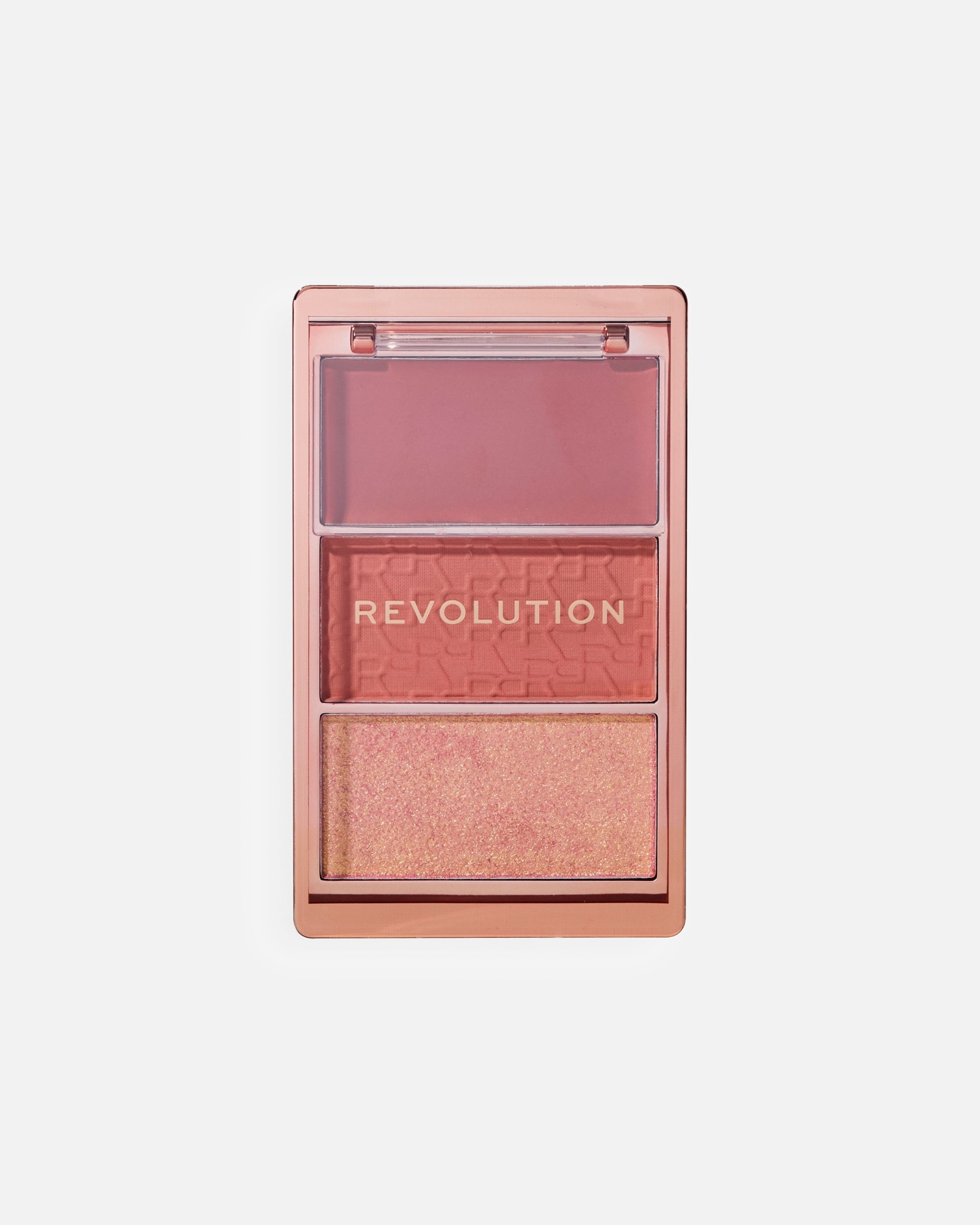 Bronzer pentru Femei REVOLUTION Blush Icon Palette AURA POINTS ROSE