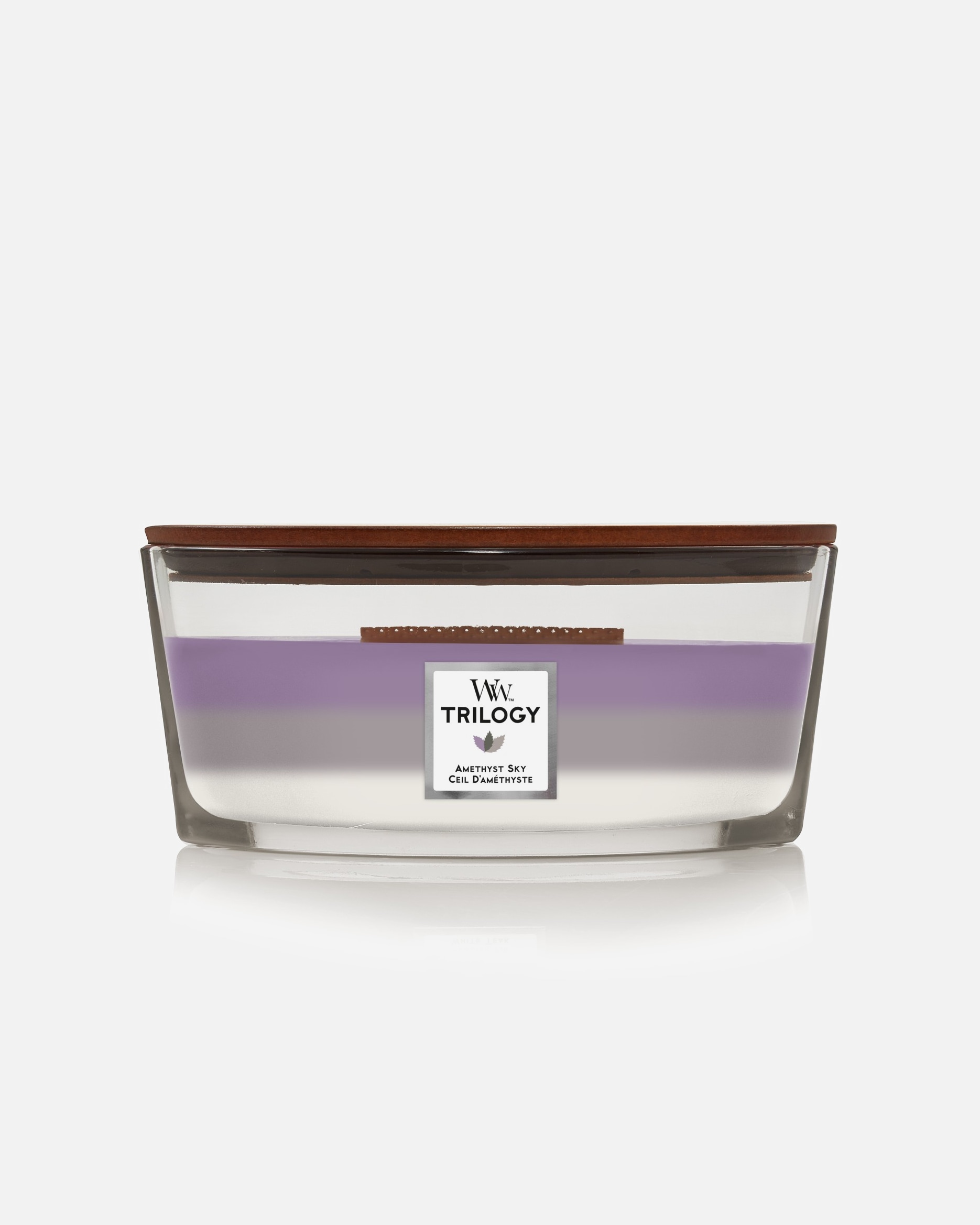 Lumanare pentru Unisex WoodWick Trilogy Amethyst Sky Ellipse Jar