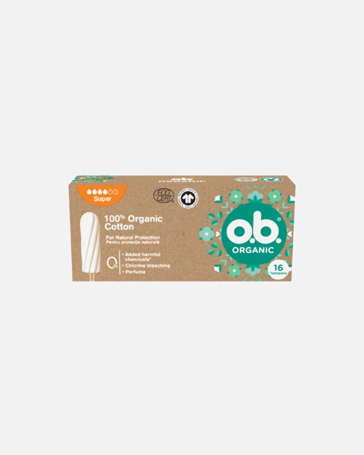 Absorbant zilnic pentru Unisex o.b. O.B Organic Super 1 buc.