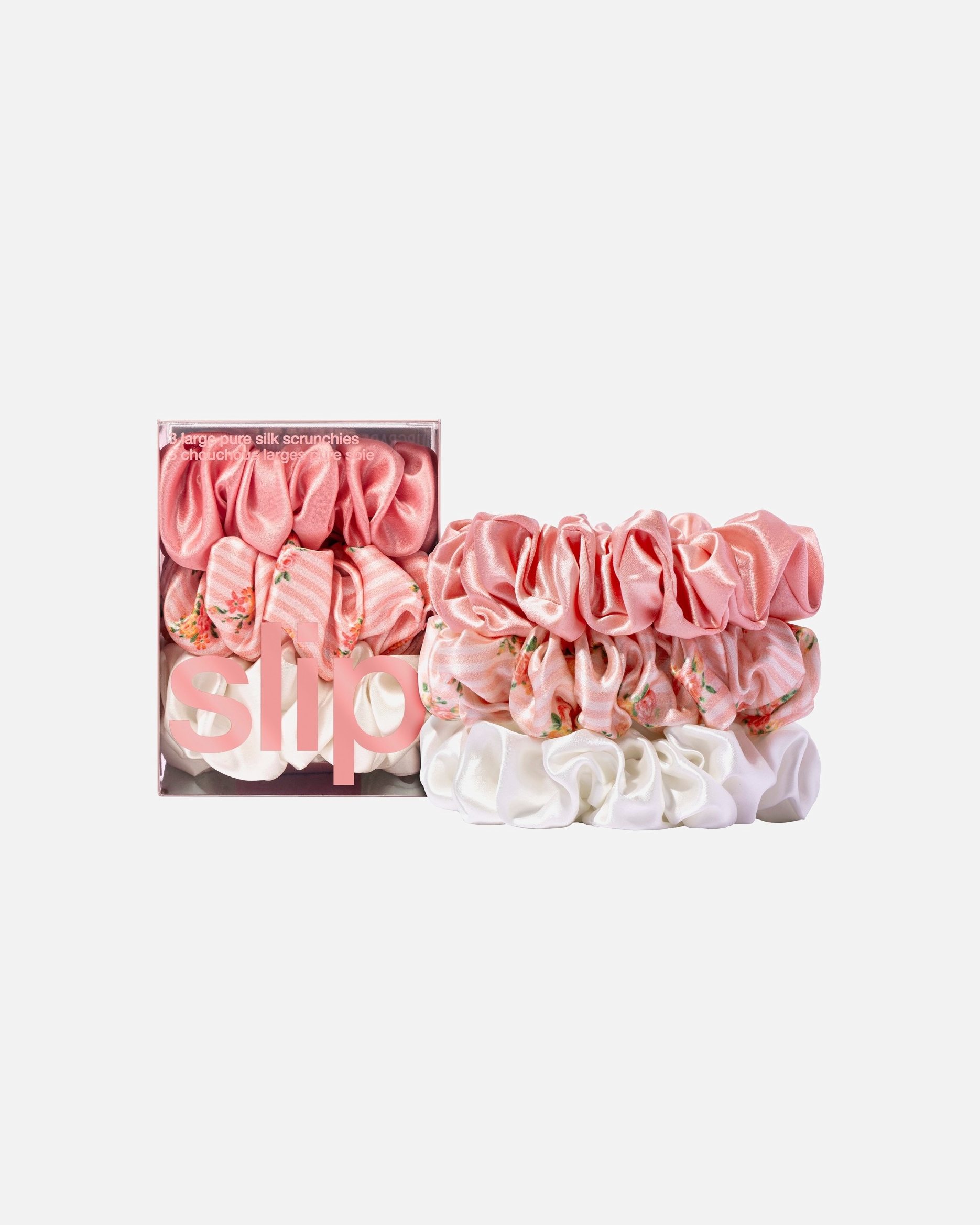 Accesorii pentru par pentru Unisex Slip pure silk large scrunchies - petal Petal