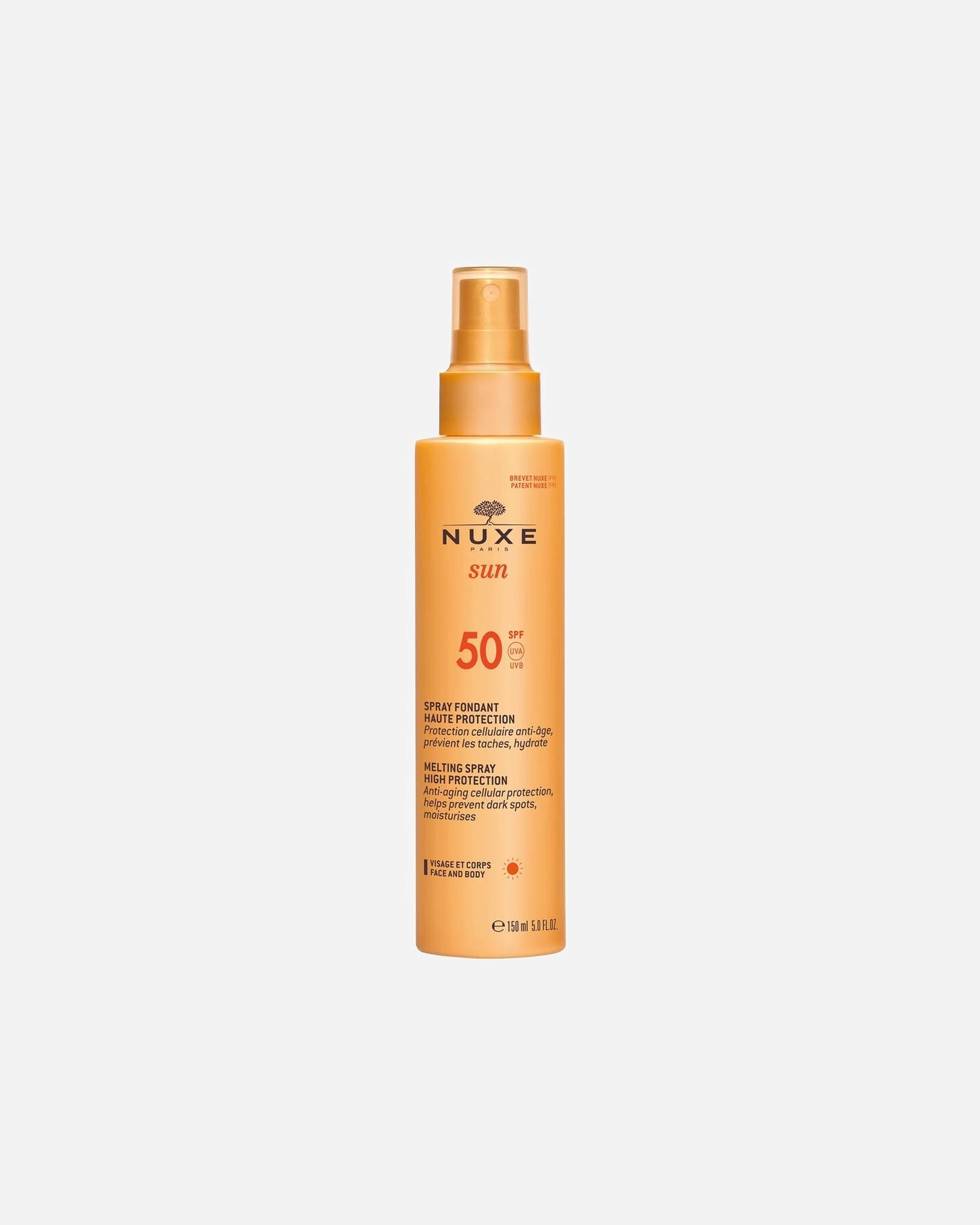 Cremă de protecție solară pentru corp pentru Unisex NUXE Summer Mission - Față și corp - Protecție ridicată - SPF 50 150 ml