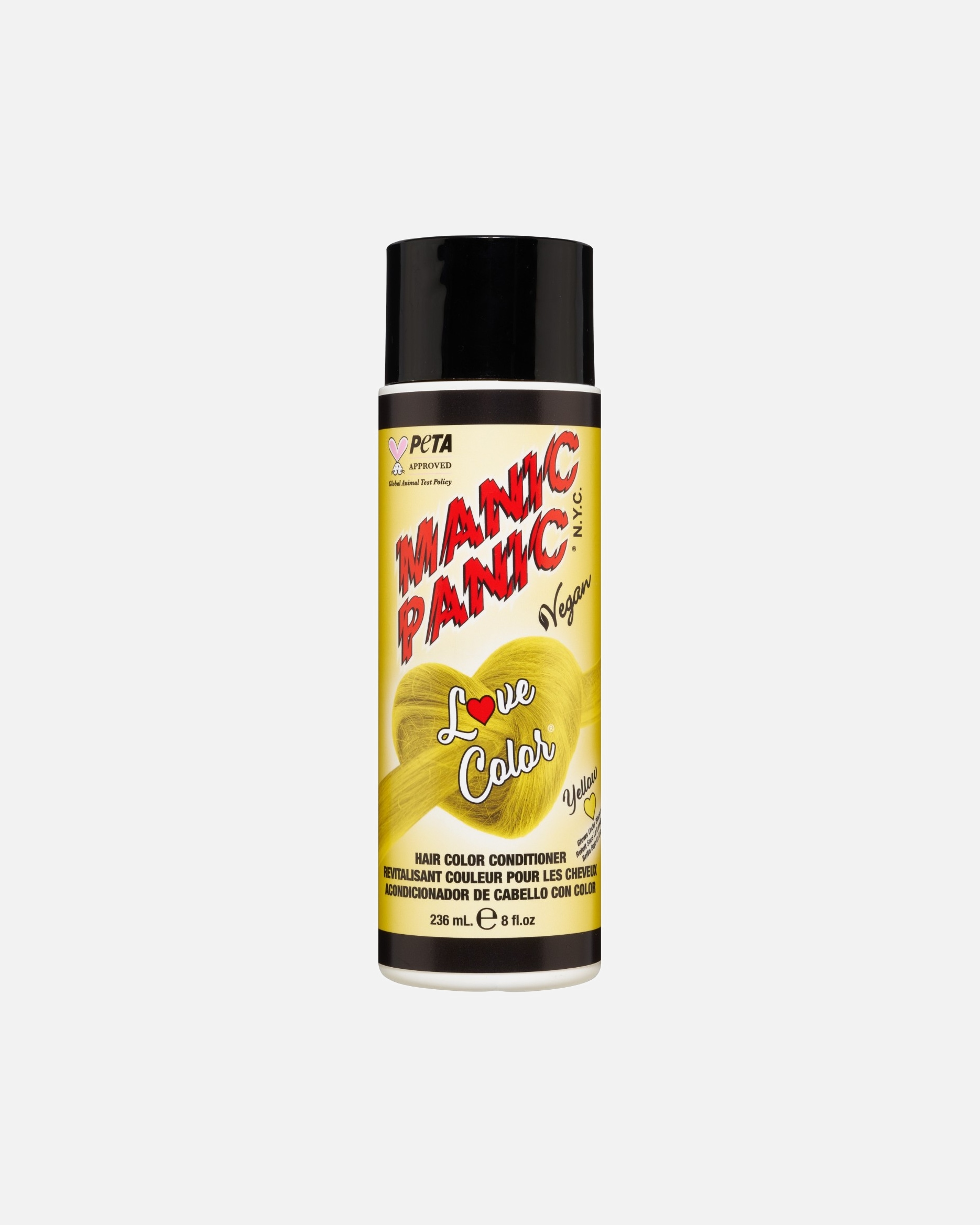 Balsam de par pentru Unisex Love Color Yellow Heart 236 ml