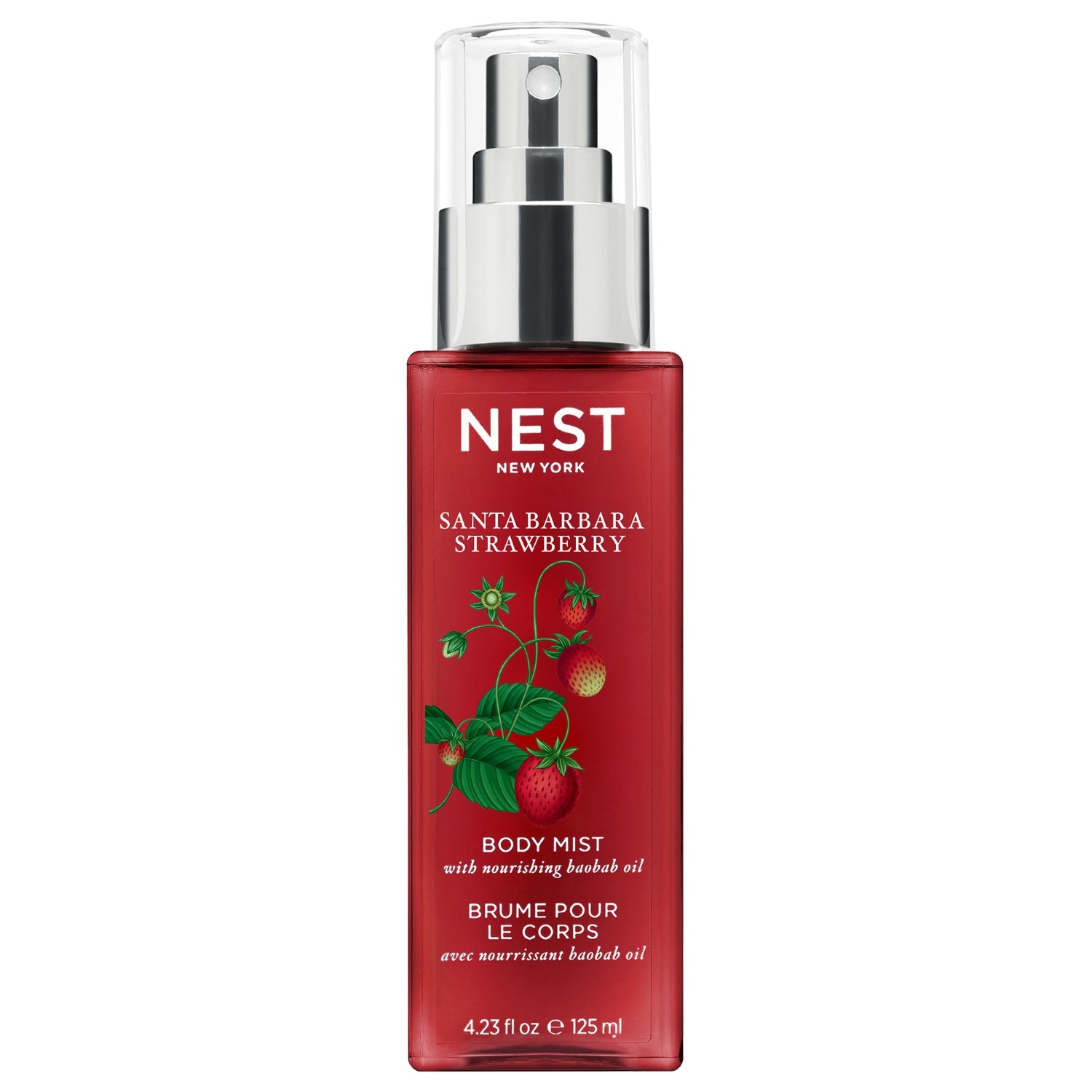 Spray de corp pentru NEST NEW YORK Santa Barbara Strawberry Santa Barbara Strawberry Body Mist 125 ml