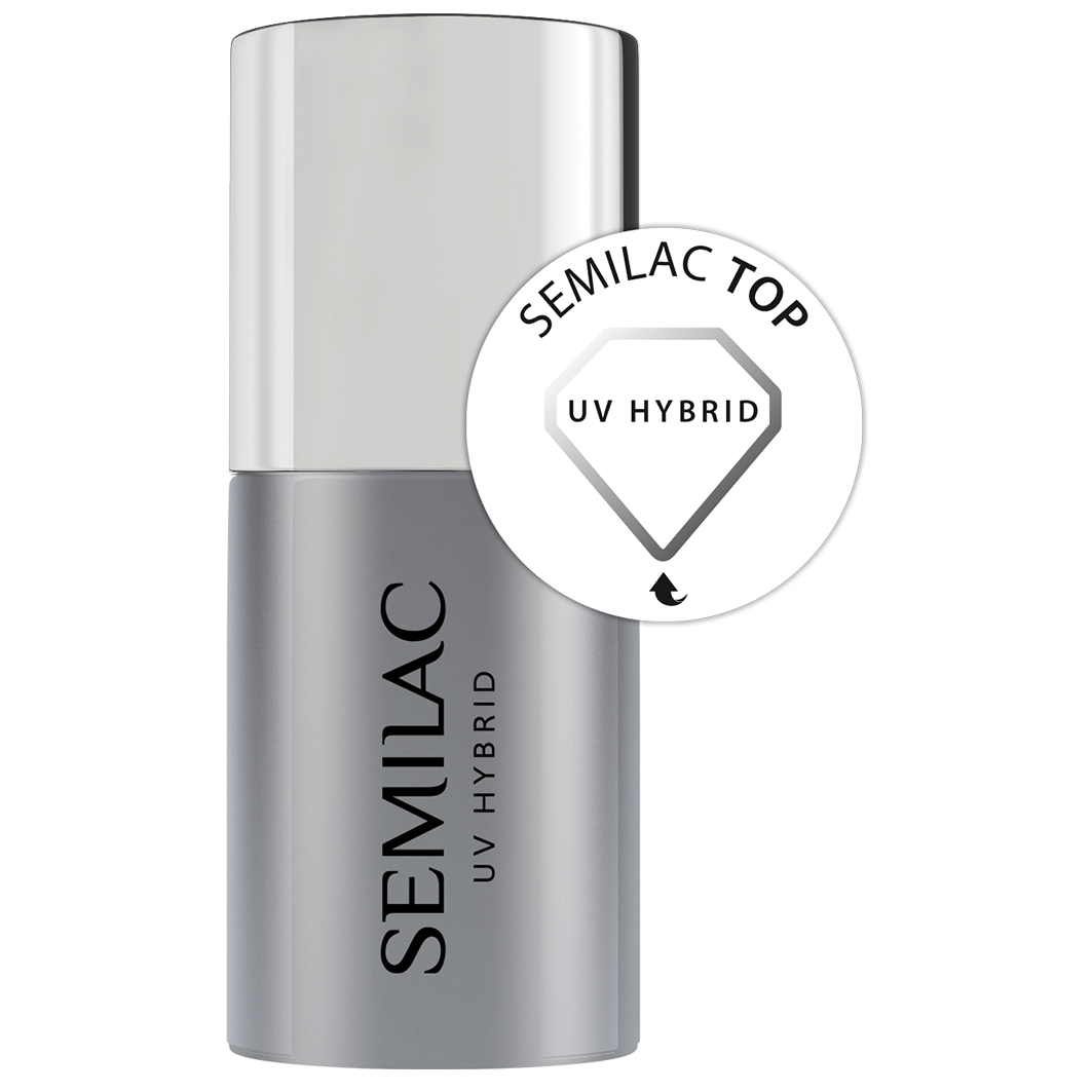 Lac unghii UV pentru Semilac Top Coat 0 - TRANSLUCID