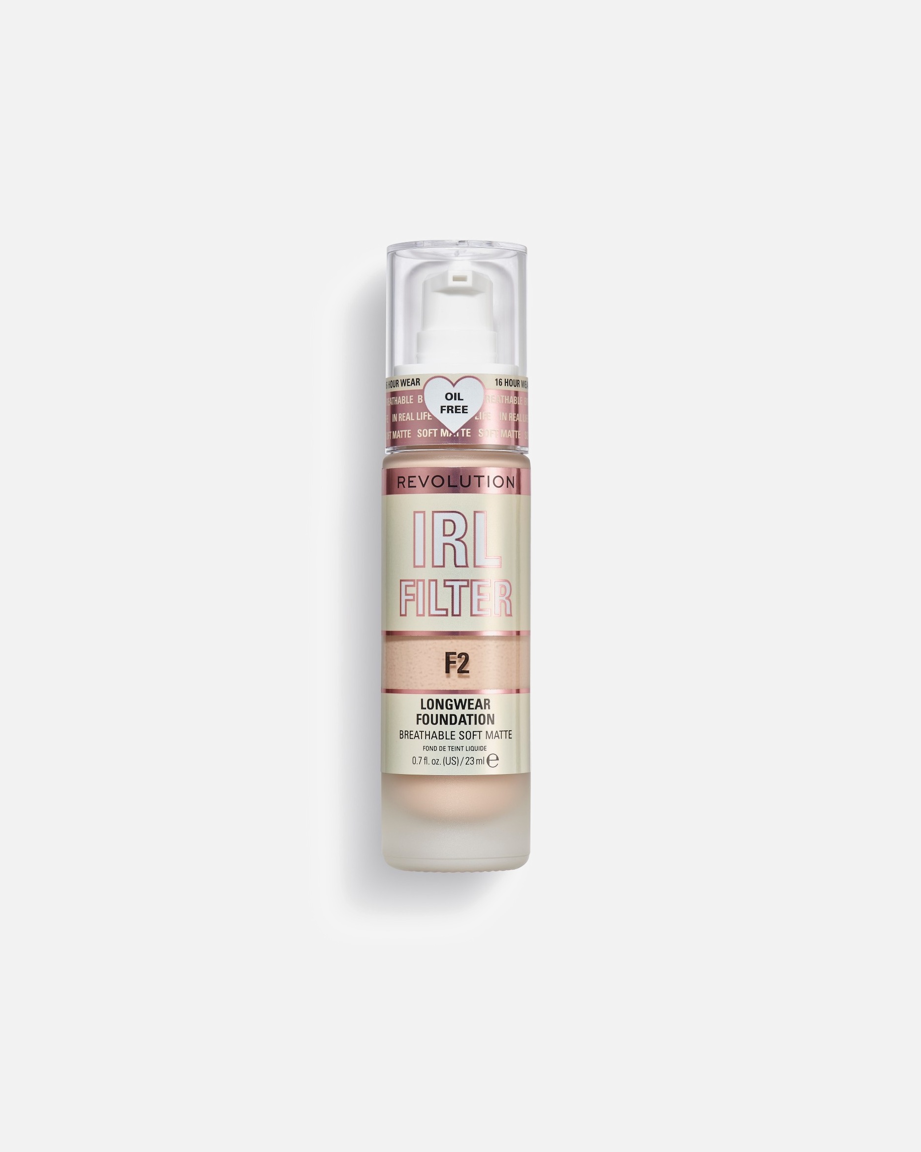 Fond de ten pentru Unisex REVOLUTION IRL Filter Longwear Foundation F2