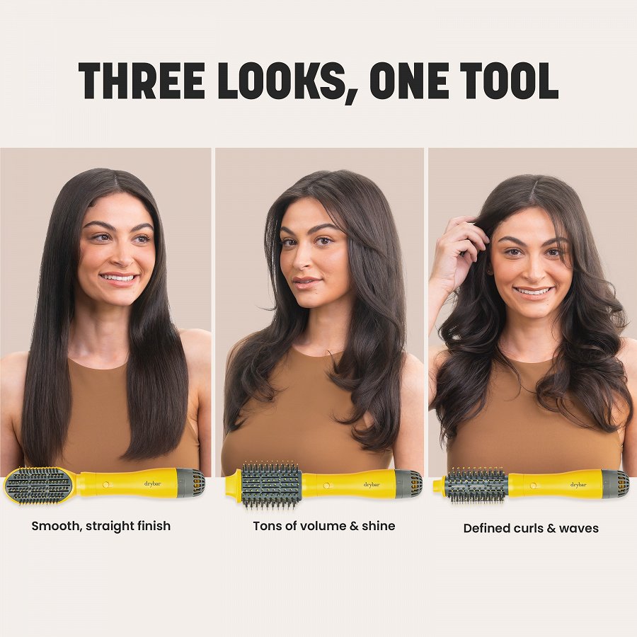 The Triple Shot Interchangeable Blow-Dryer Brush