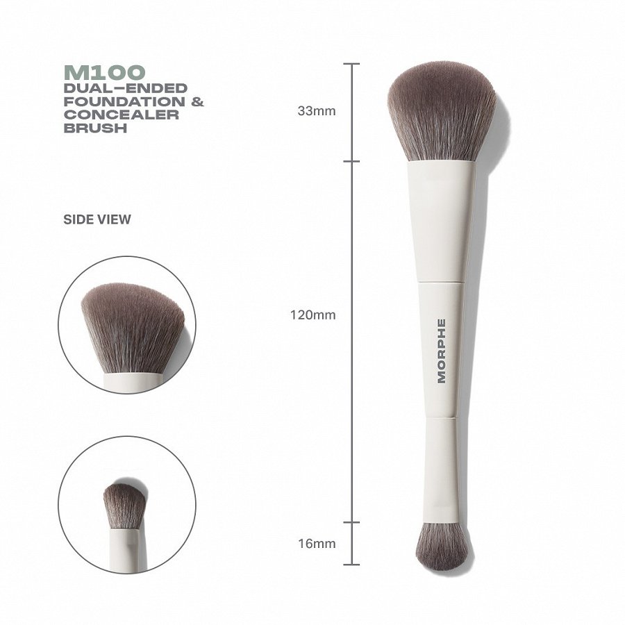 M100 Dual-Ended Foundation and Concealer Brush