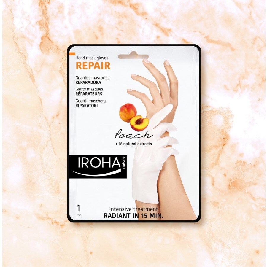 Hands and Nails Gloves Treatment Regenerating-Peach