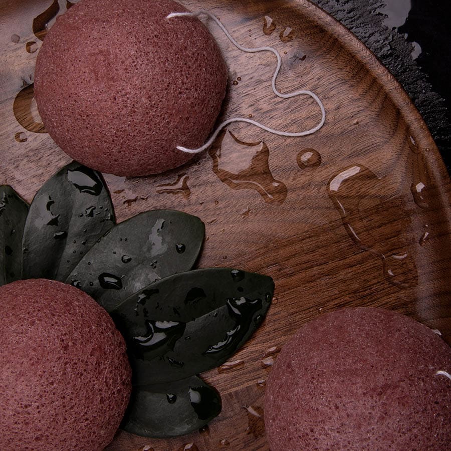 Konjac Schwamm Set - Red Clay