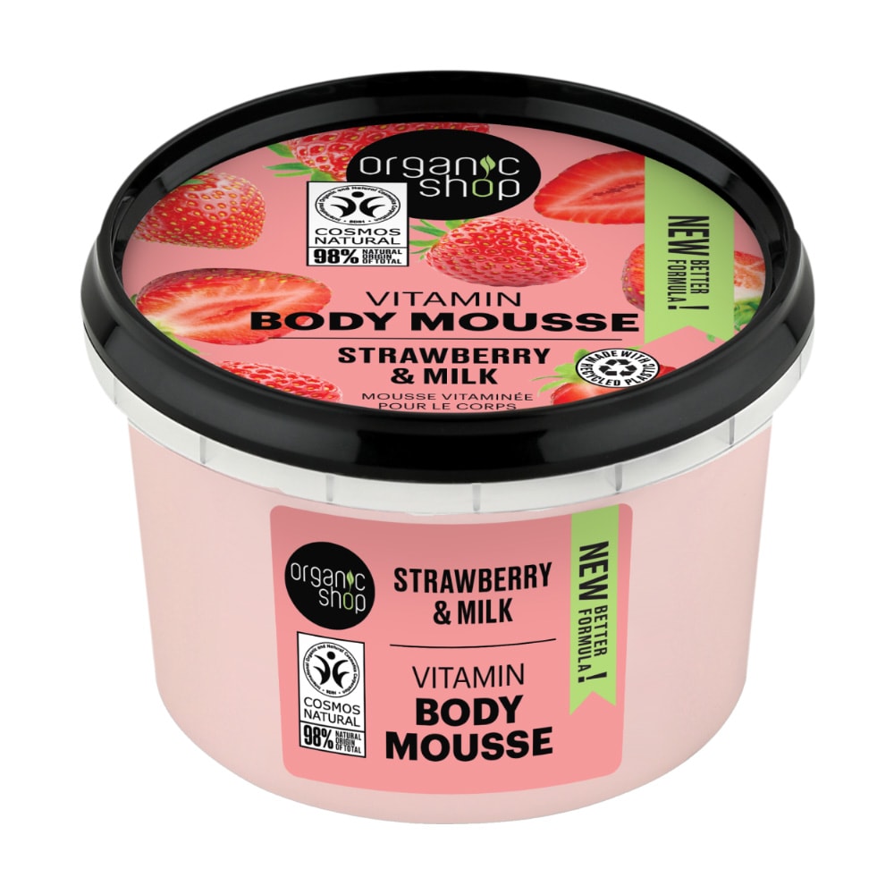 Organic Strawberry & Milk Body Mousse