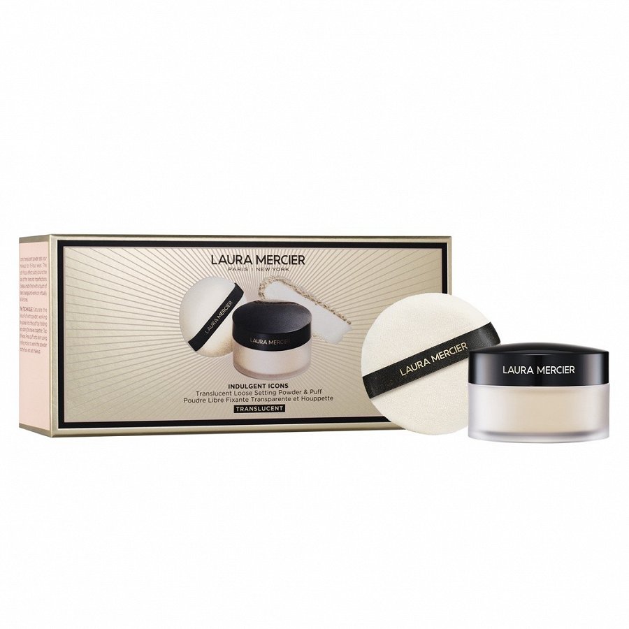 Indulgent Icons Translucent Loose Setting Powder + Puff Gift Set