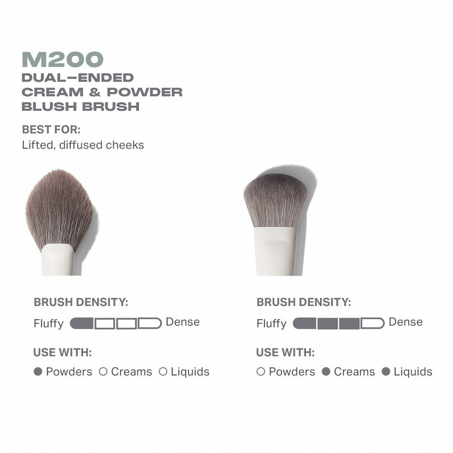 M200 Dual-Ended Cream & Powder Blush Brush