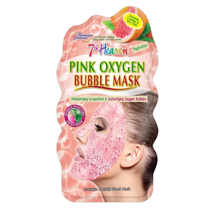 Pink Oxygen Bubble Mask