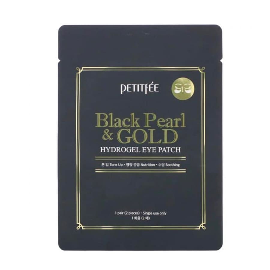 Black Pearl & Gold Hydrogel Eye Patch 1 Pair