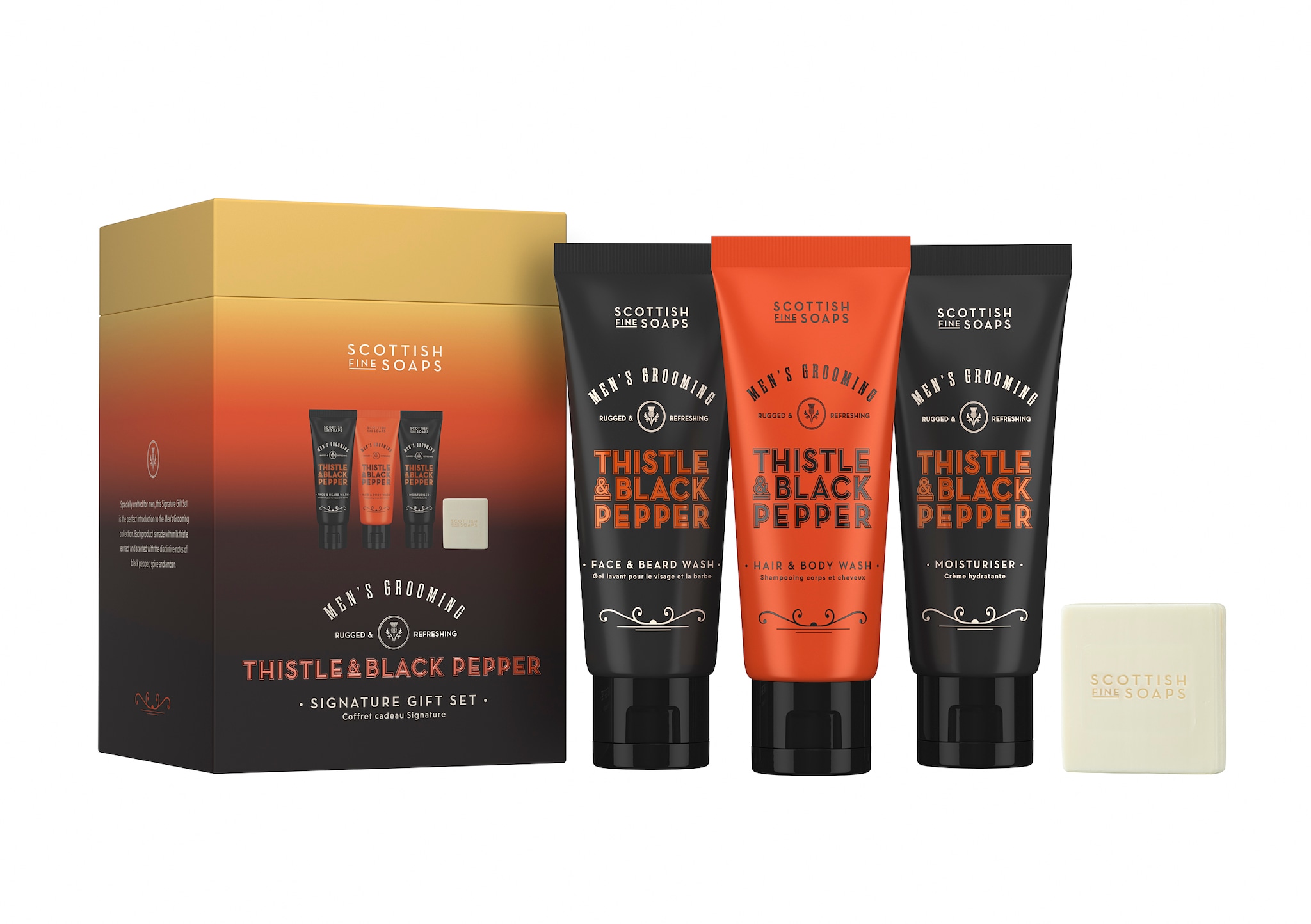 Men's Grooming Thistle & Black Pepper Luxurious Gift Set 
