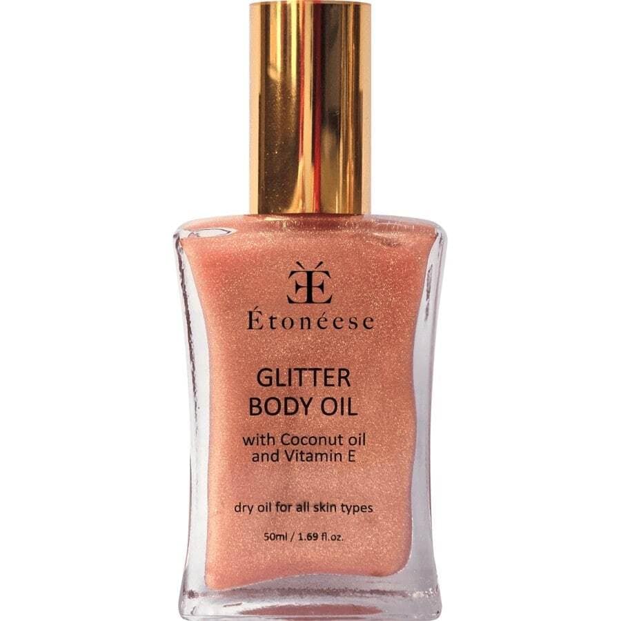 Dry Body Oil with Silver Particles Glow