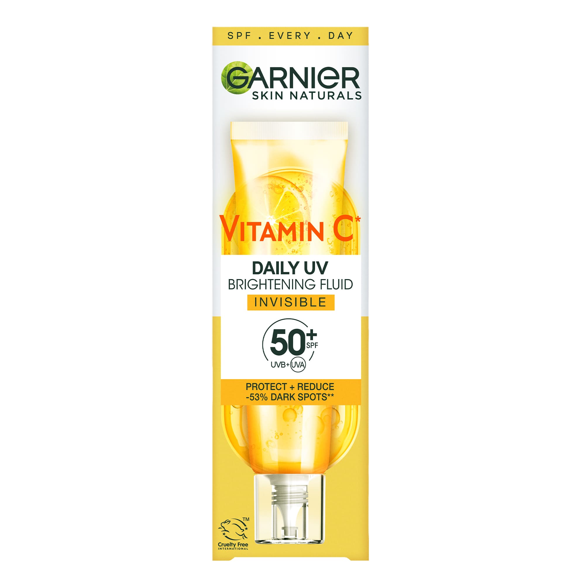 G Skin Nat Vitamin C Daily UV Brightening Fluid Invisible SPF 50+