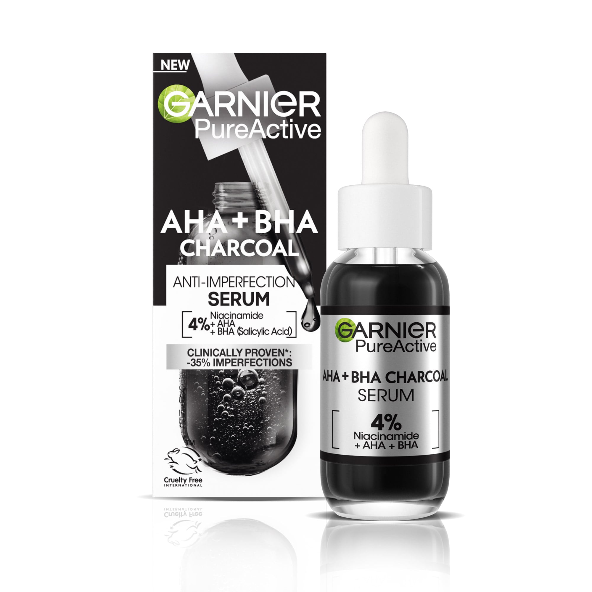 AHA + BHA Charcoal Serum