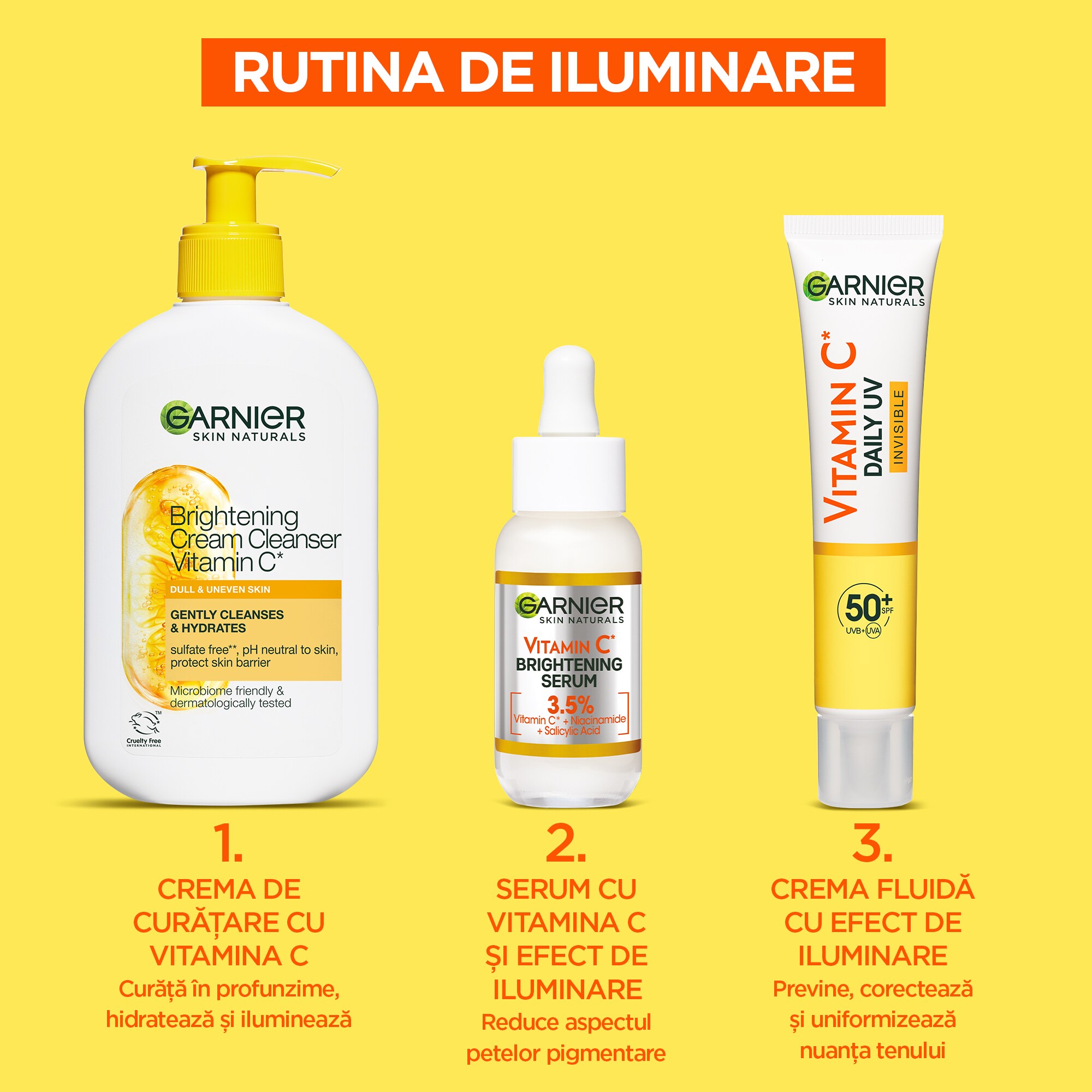 G Skin Nat Vitamin C Daily UV Brightening Fluid Invisible SPF 50+