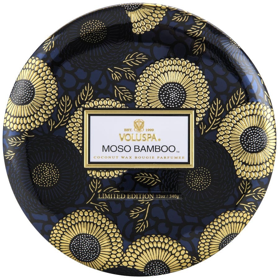 3 Wick Tin Candle Moso Bamboo